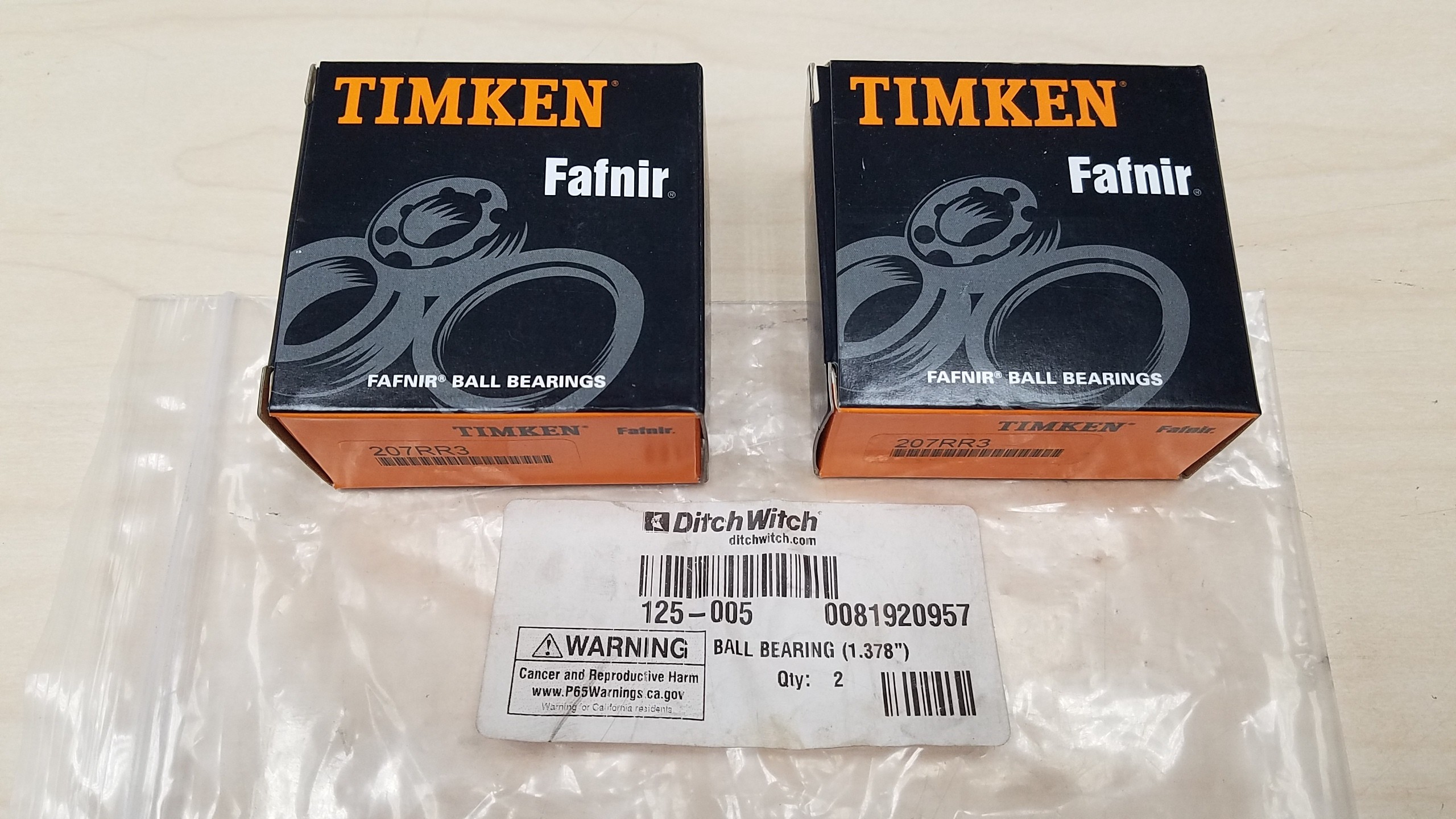 2 Ditch Witch Bearings 125-005 By Timken