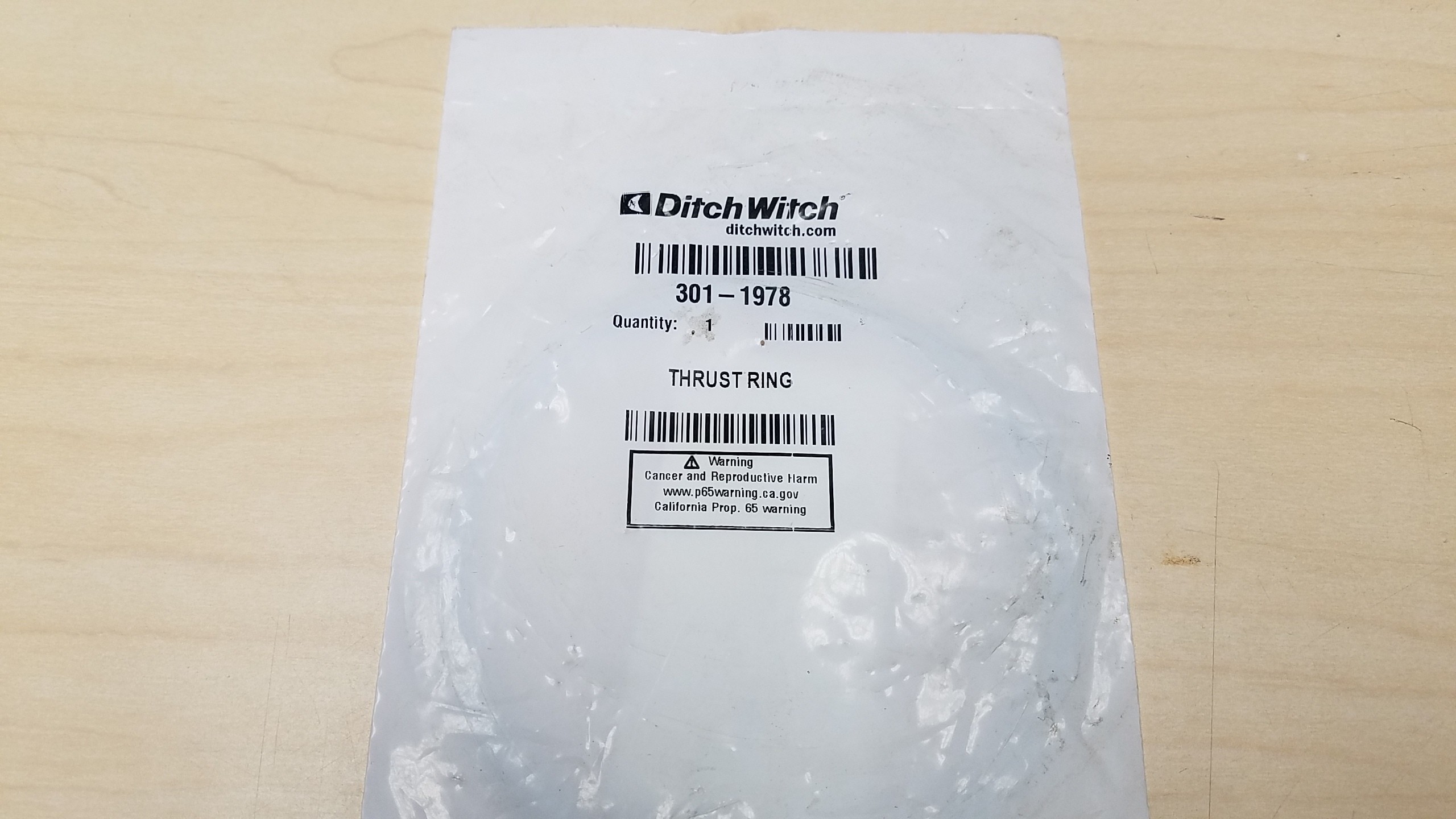 Ditch Witch 301-1978 Thrust Ring