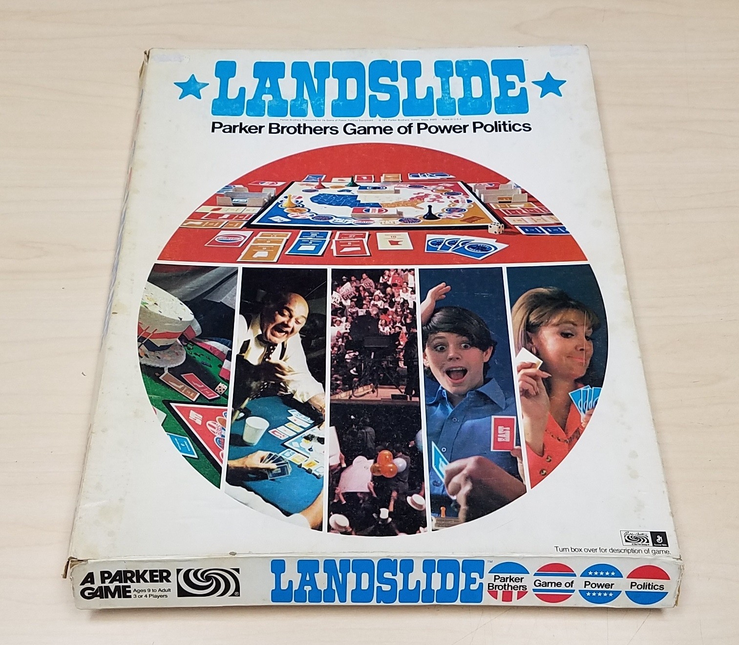 1971 LANDSLIDE Parker Brothers Game of Power Politics 100% Complete