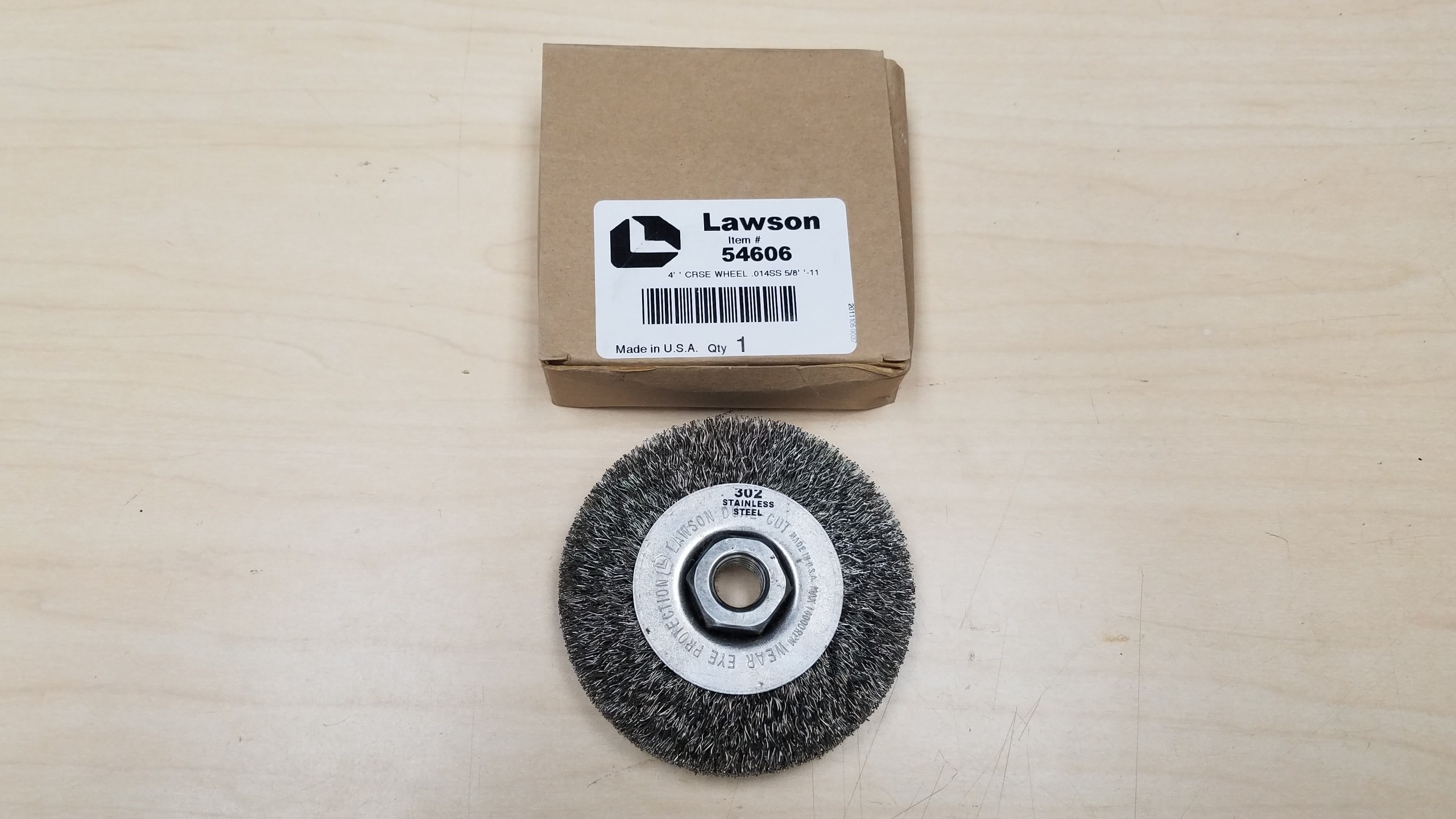 Lawson Regency 54606 Stemmed Crimped Wire Wheel 4" 5/8-11 Lot of 5
