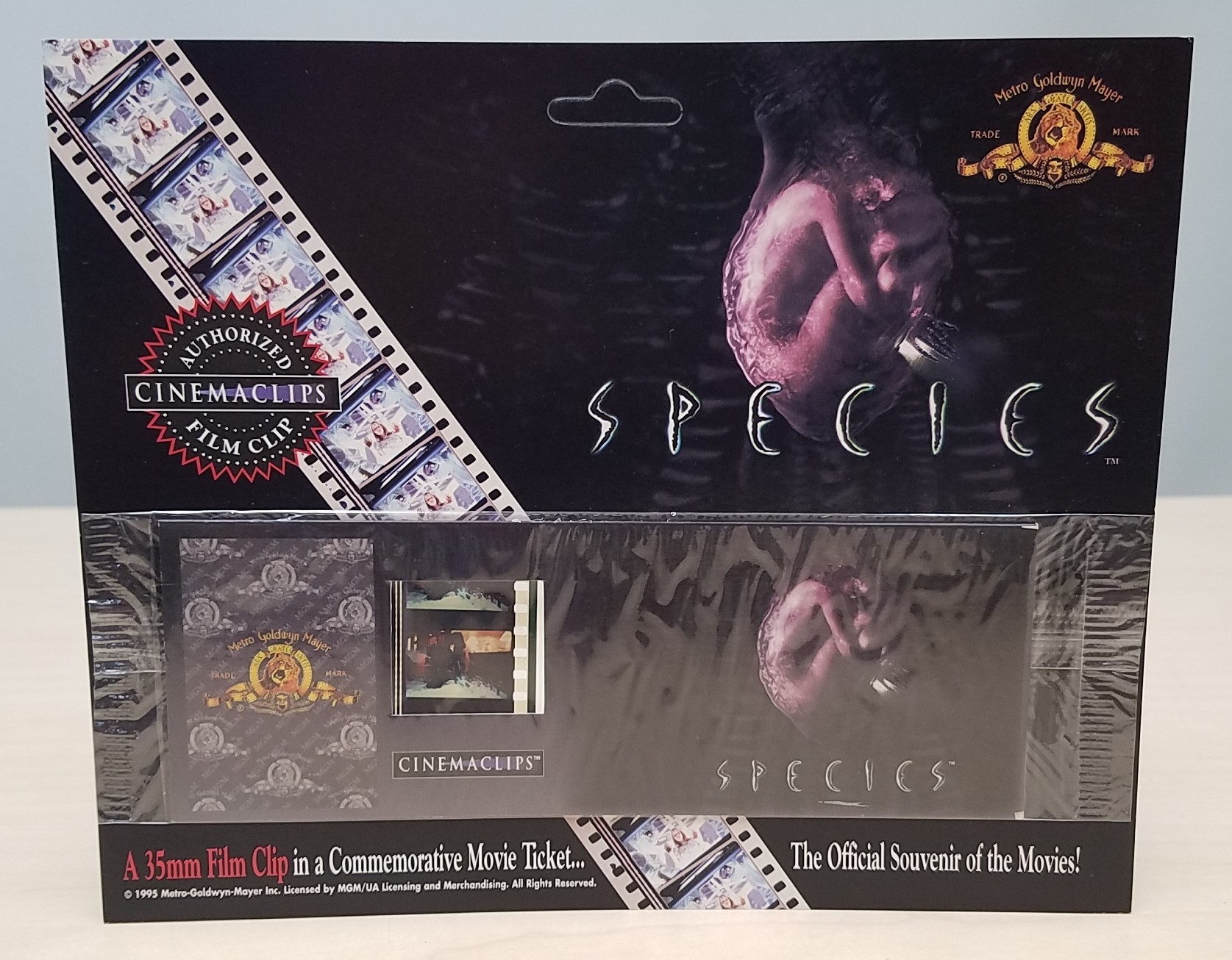 NEW 1995 Species Cinemaclips 35mm Film Clip Movie Ticket