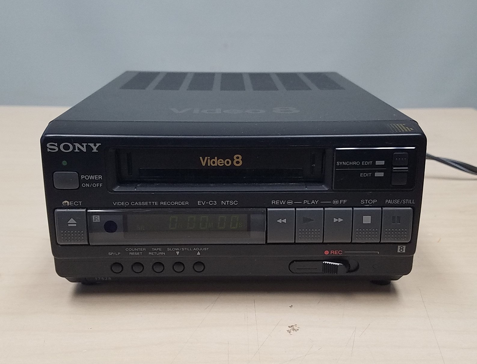 SONY EV-C3 VIDEO 8MM VCR DECK for Parts or Repair