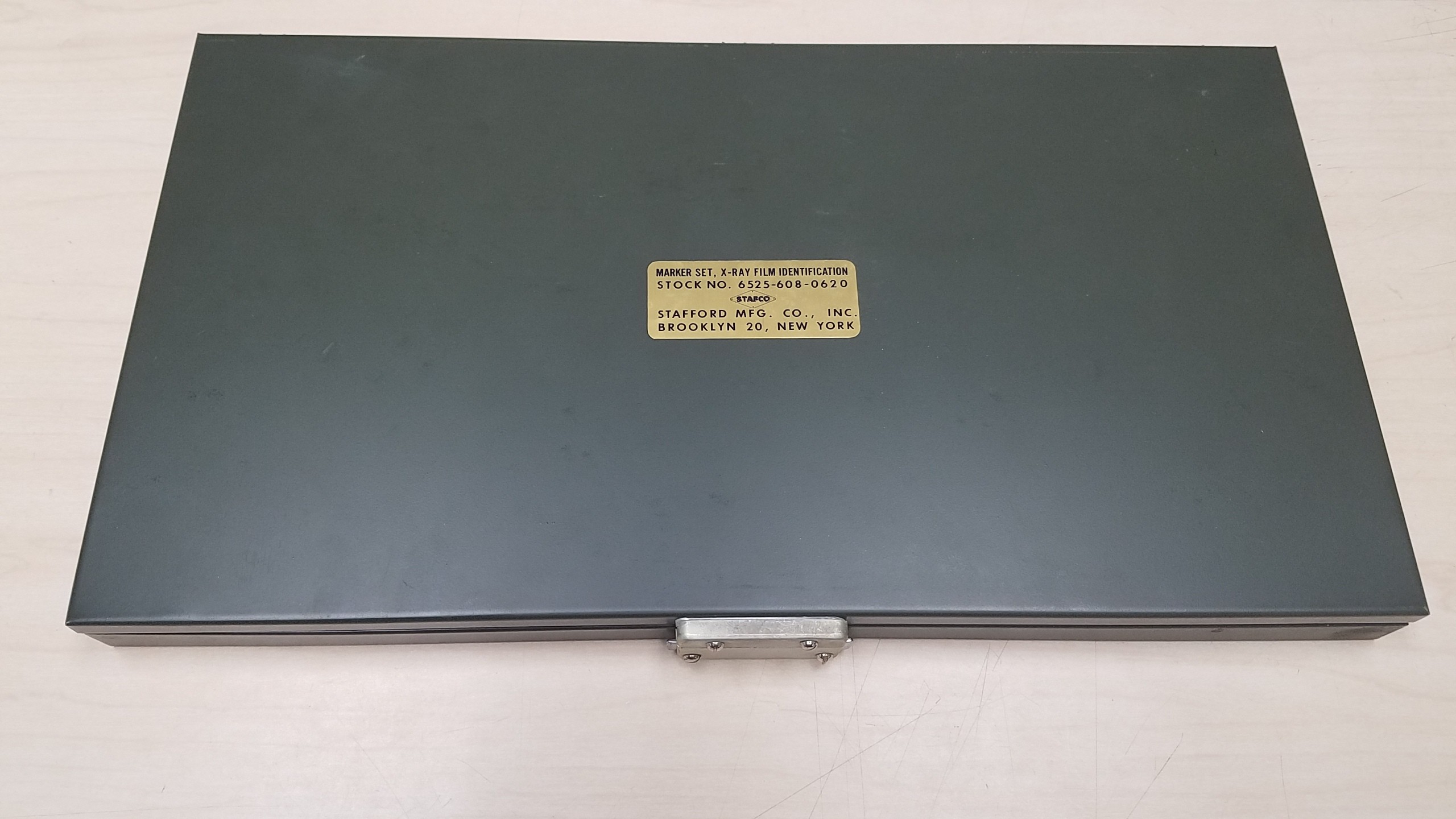 Vintage Stafco X-Ray Film Marker Set Federal Stock Number 6525-608-0620