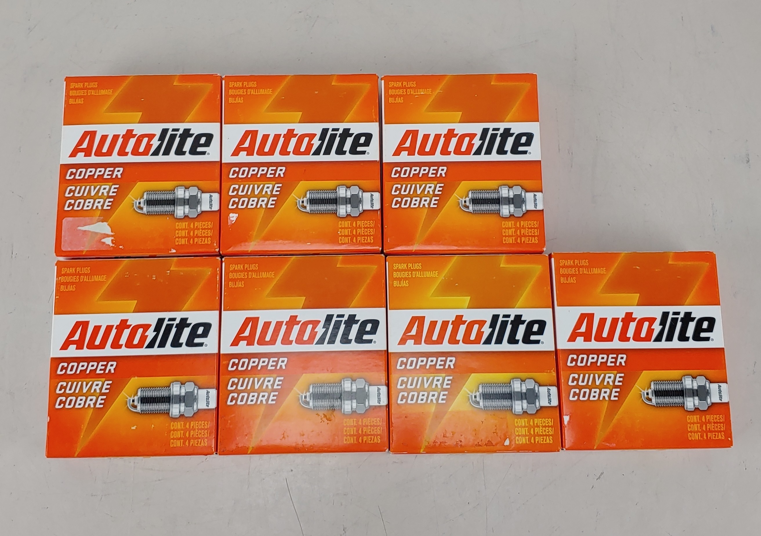 Lot of 7 Autolite 4092 Autolite Spark Plug (28 Spark Plugs)