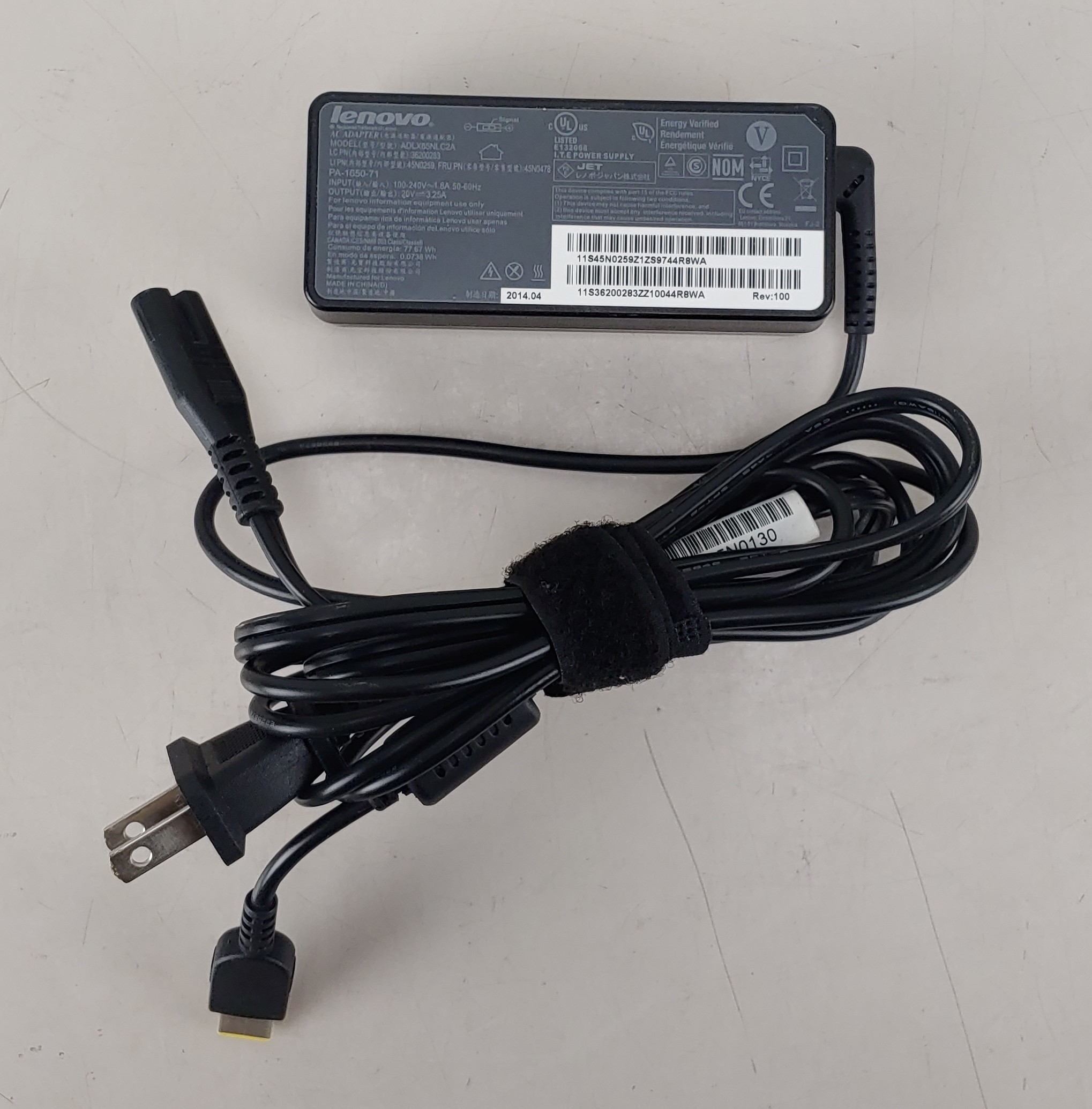 Lenovo PA-1650-71 ADLX65NKC2A Laptop Power Adapter Charger