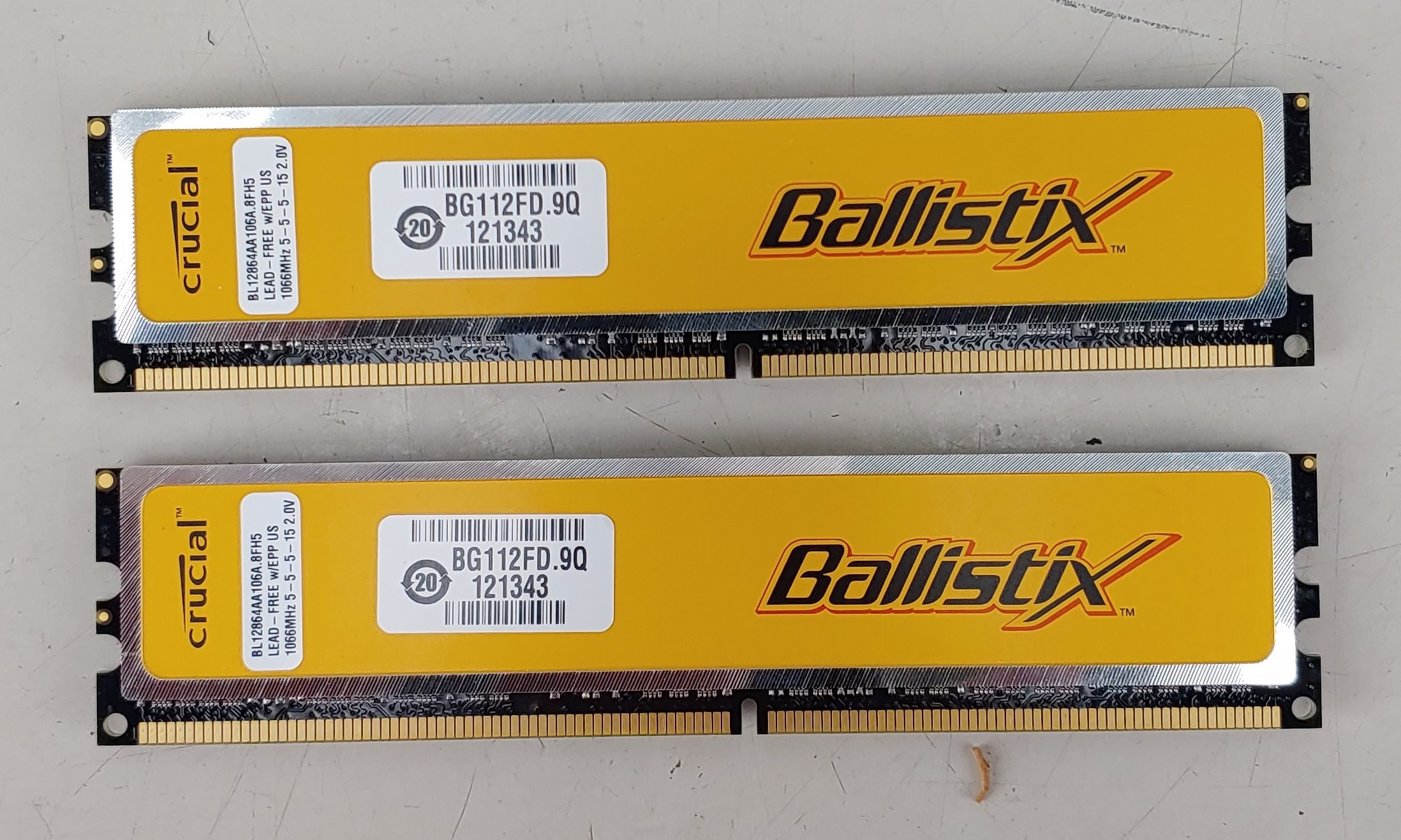 Crucial Ballistix 2GB DDR2 1066 (PC2 8500) Desktop Memory Model BL12864AA106A