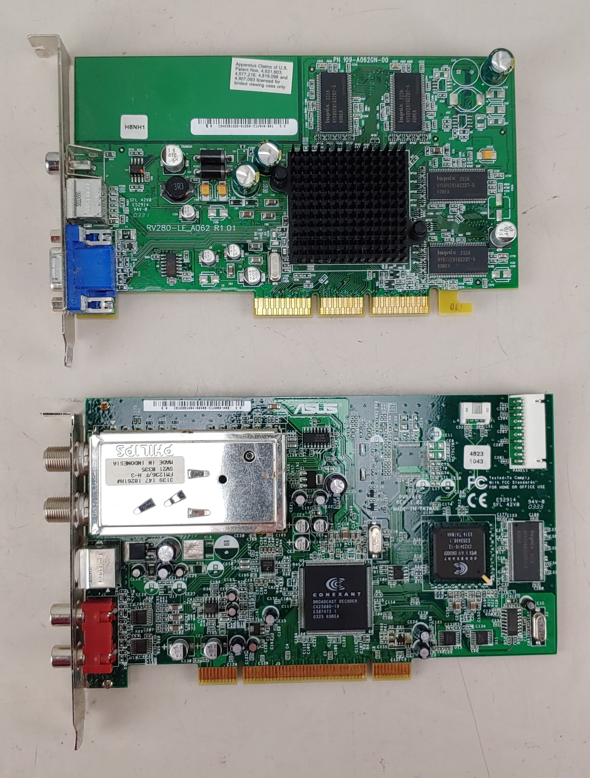 HP 5187-4378 ASUS PVR-416 Tuner Card + HP 5187-4862 Radeon 9200 Graphics Card