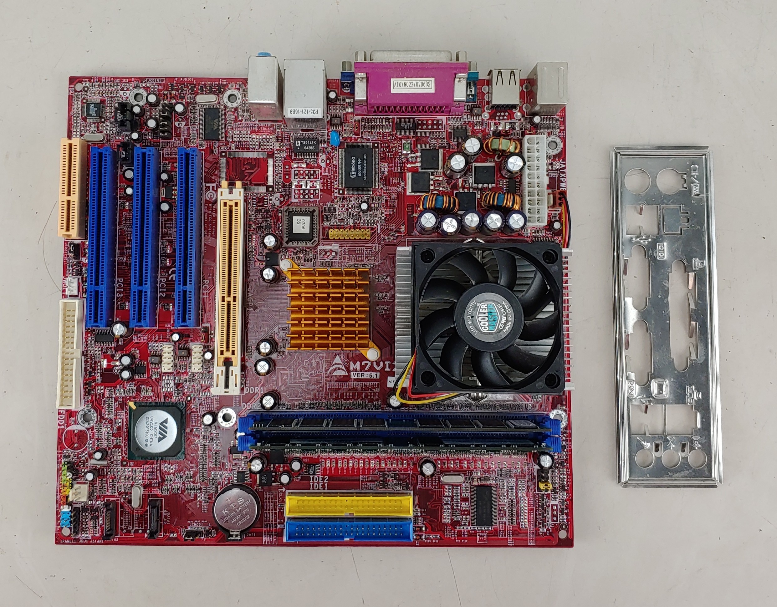 BIOSTAR M7VIZ v5.1 AMD Motherboard & CPU, Memory Combo