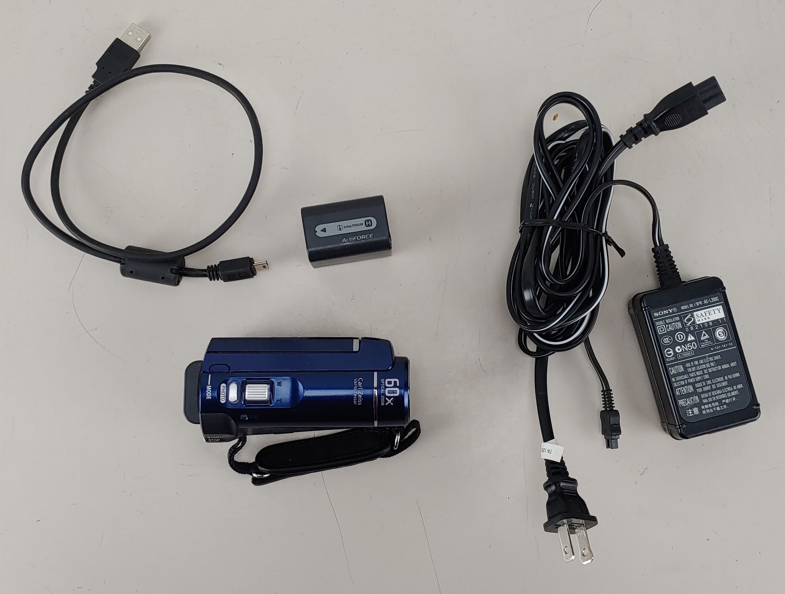 Blue Sony Handycam DCR-SX41 Digital Camcorder