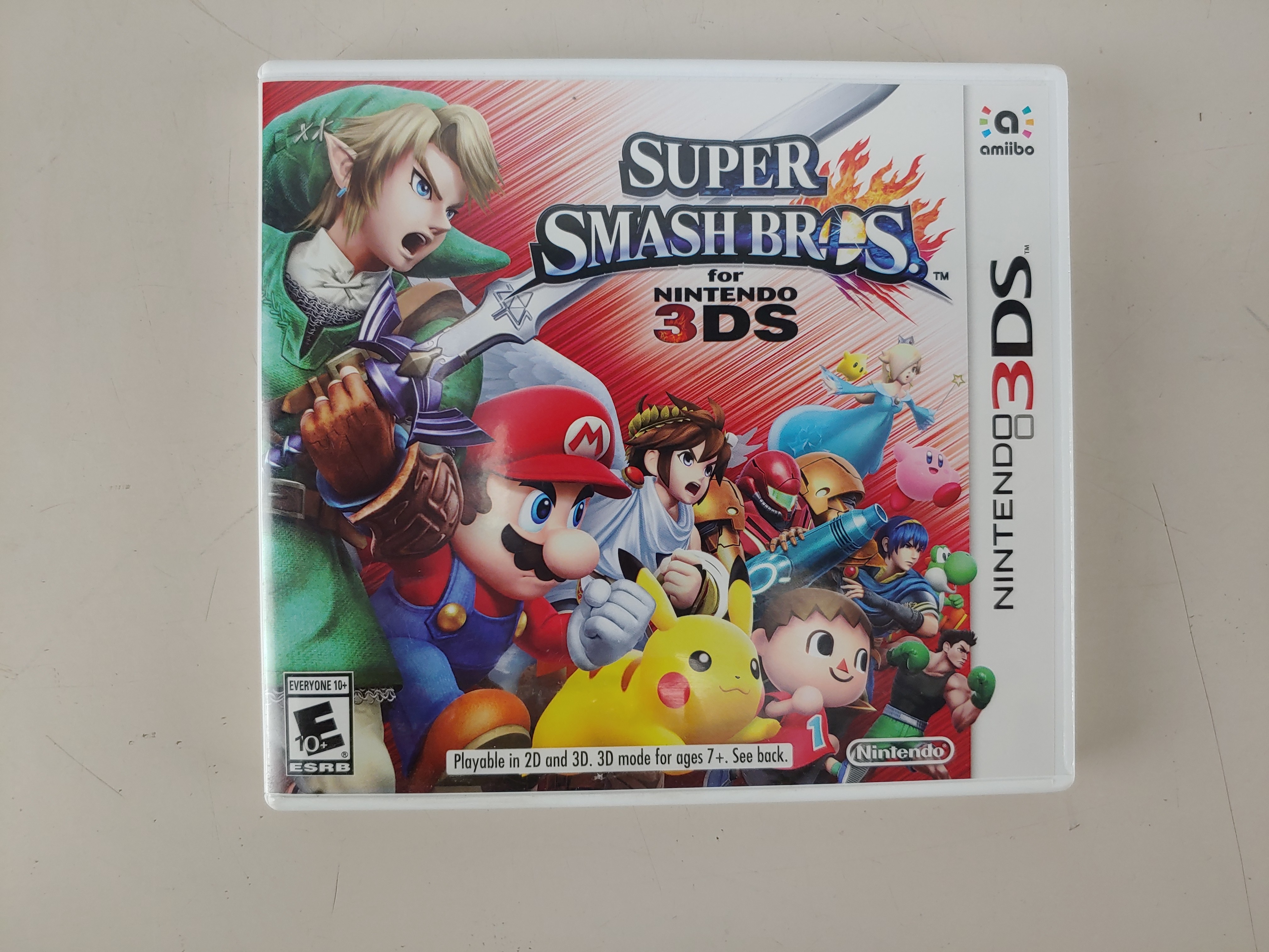 Super Smash Bros for Nintendo 3DS with Case and Instructions USED