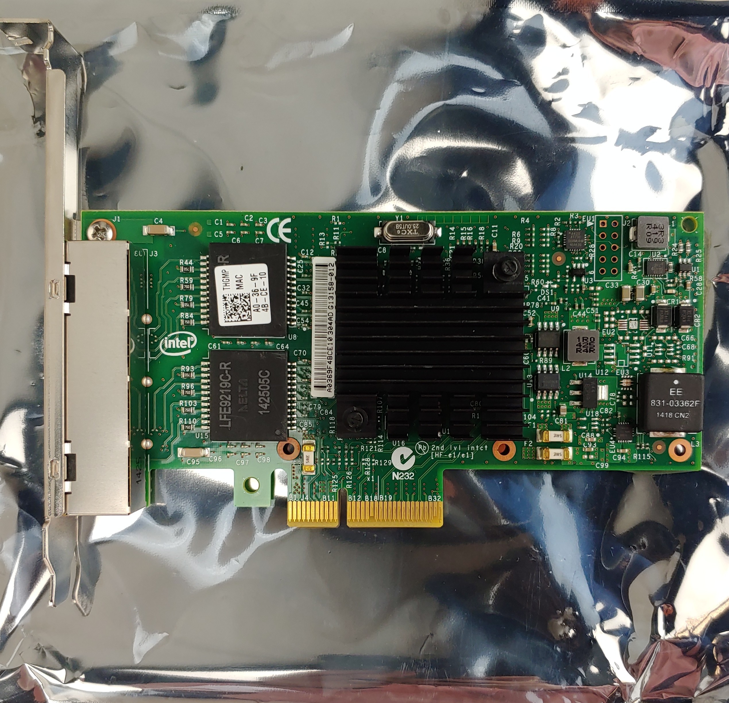 INTEL I350T4 1GbE RJ-45 Quad Port Ethernet Server Adapter