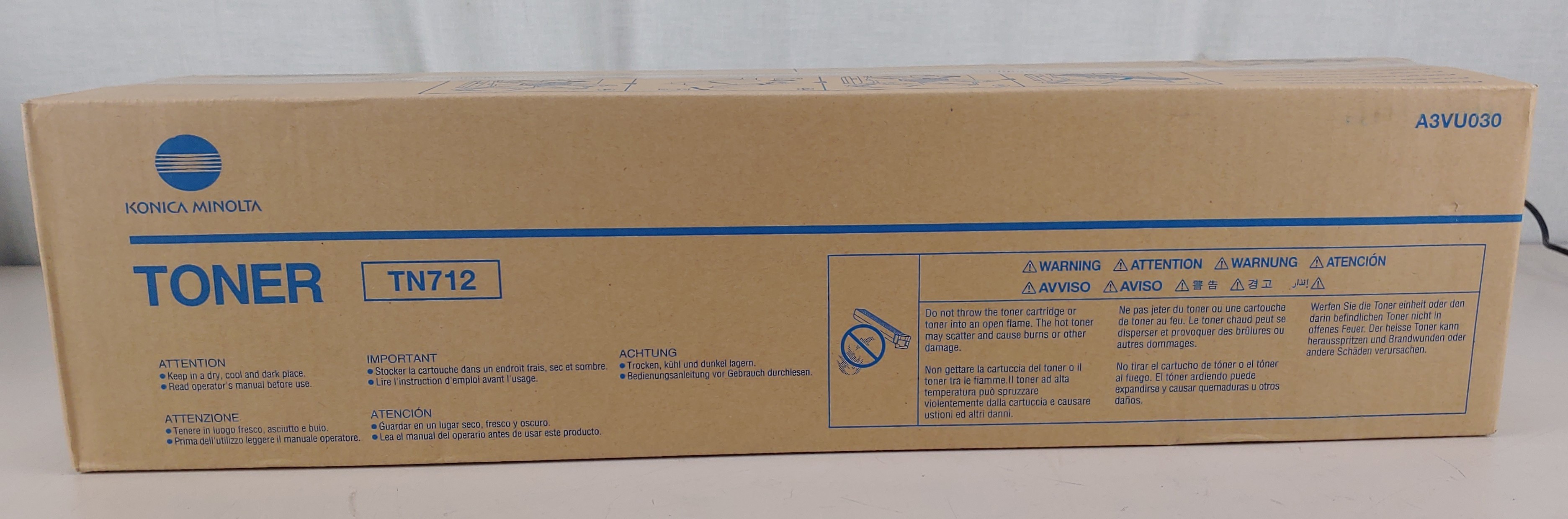 Konica Minolta TN712 Toner Cartridges New Unopened