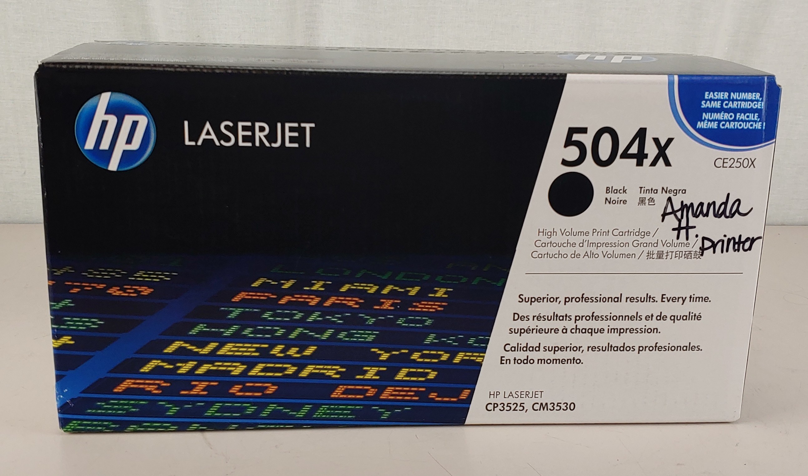 NEW! SEALED HP LaserJet 504x CE250X Black Toner Cartridge