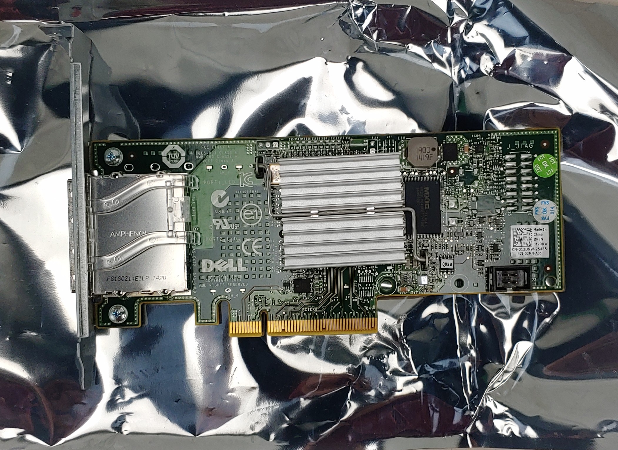 Dell PERC H200E 6Gbps SAS HBA Dual-Port External RAID Card 012DNW