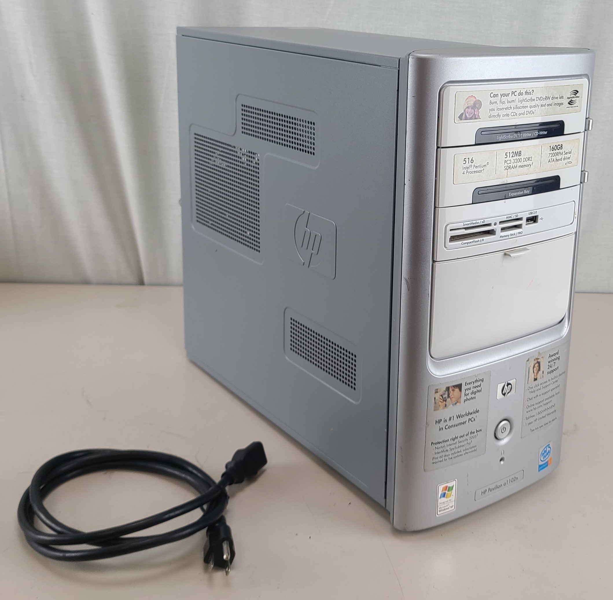 HP Pavilion Intel Pentium 4 @ 2.93 GHz 512MB NO HDD NO OS