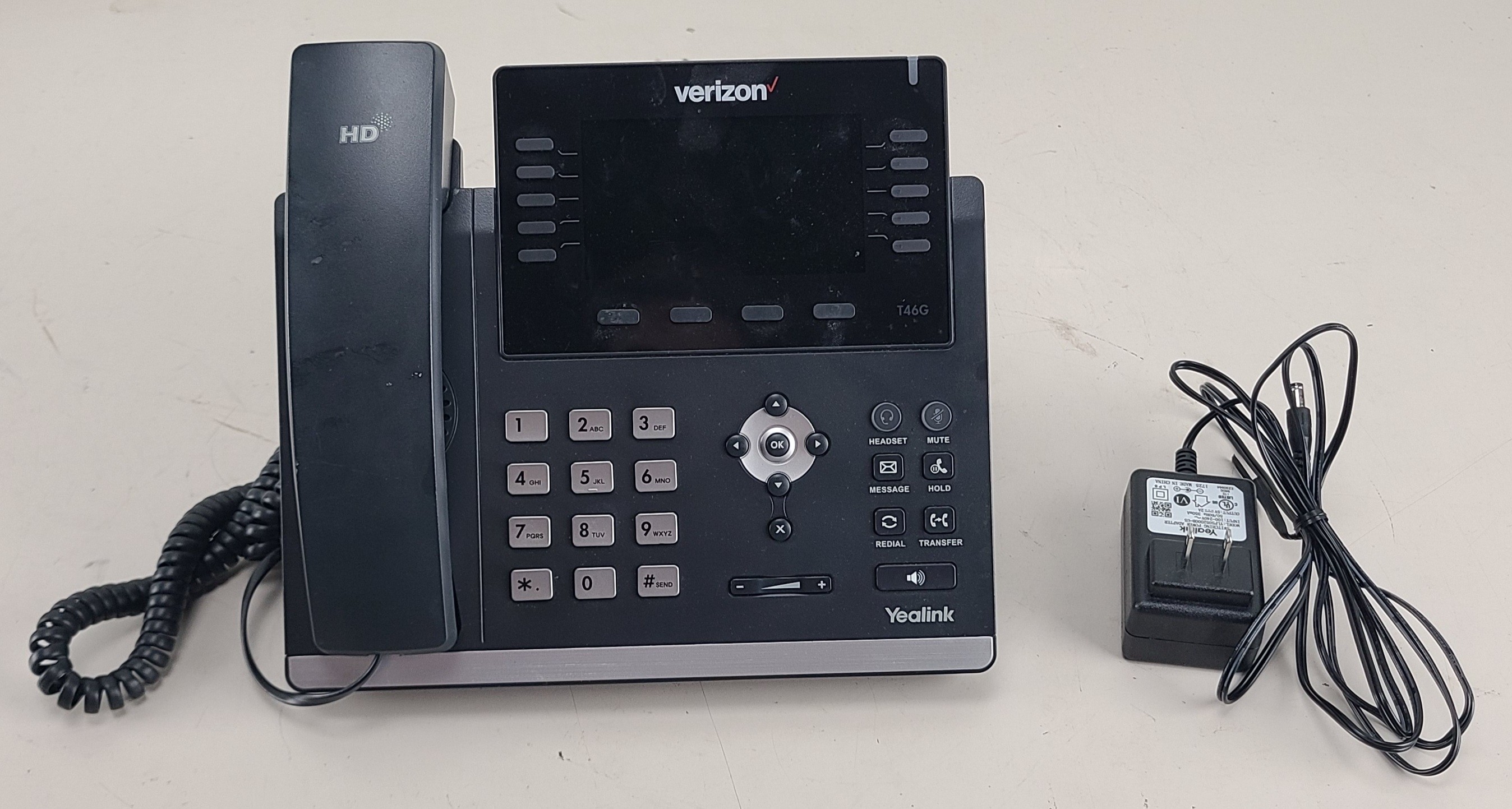 Verizon/Yealink SIP-T46G Ultra-Elegant Gigabit IP Business Desk Phone
