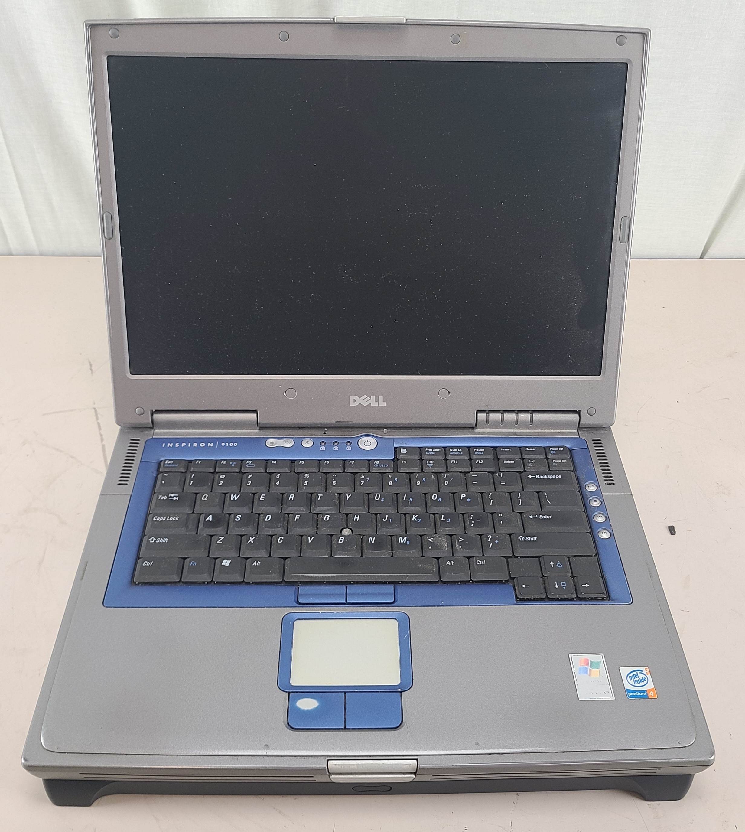 FOR PARTS Dell Inspiron 9100 Intel Pentium 4 512MB UNTESTED NO BATTERY/HDD/OS