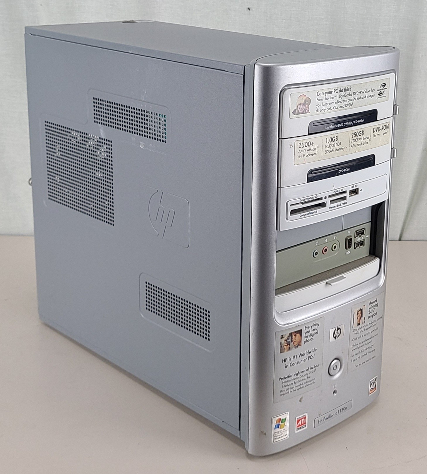 FOR PARTS HP Pavilion a1130 Desktop 3GB RAM NO HDD/OS/Processor