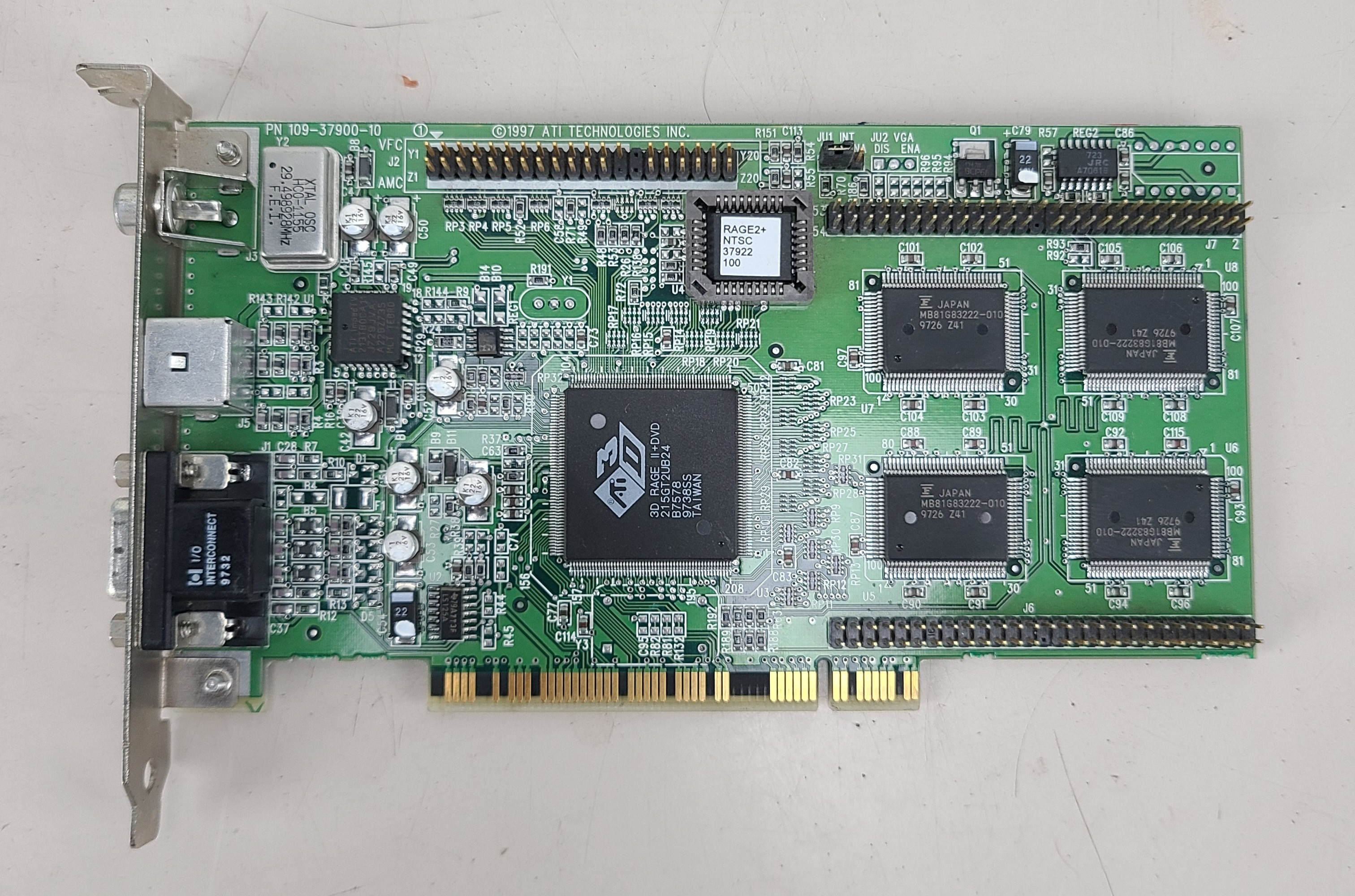 PCI VGA Video Card ATI 3D RAGE II+DVD