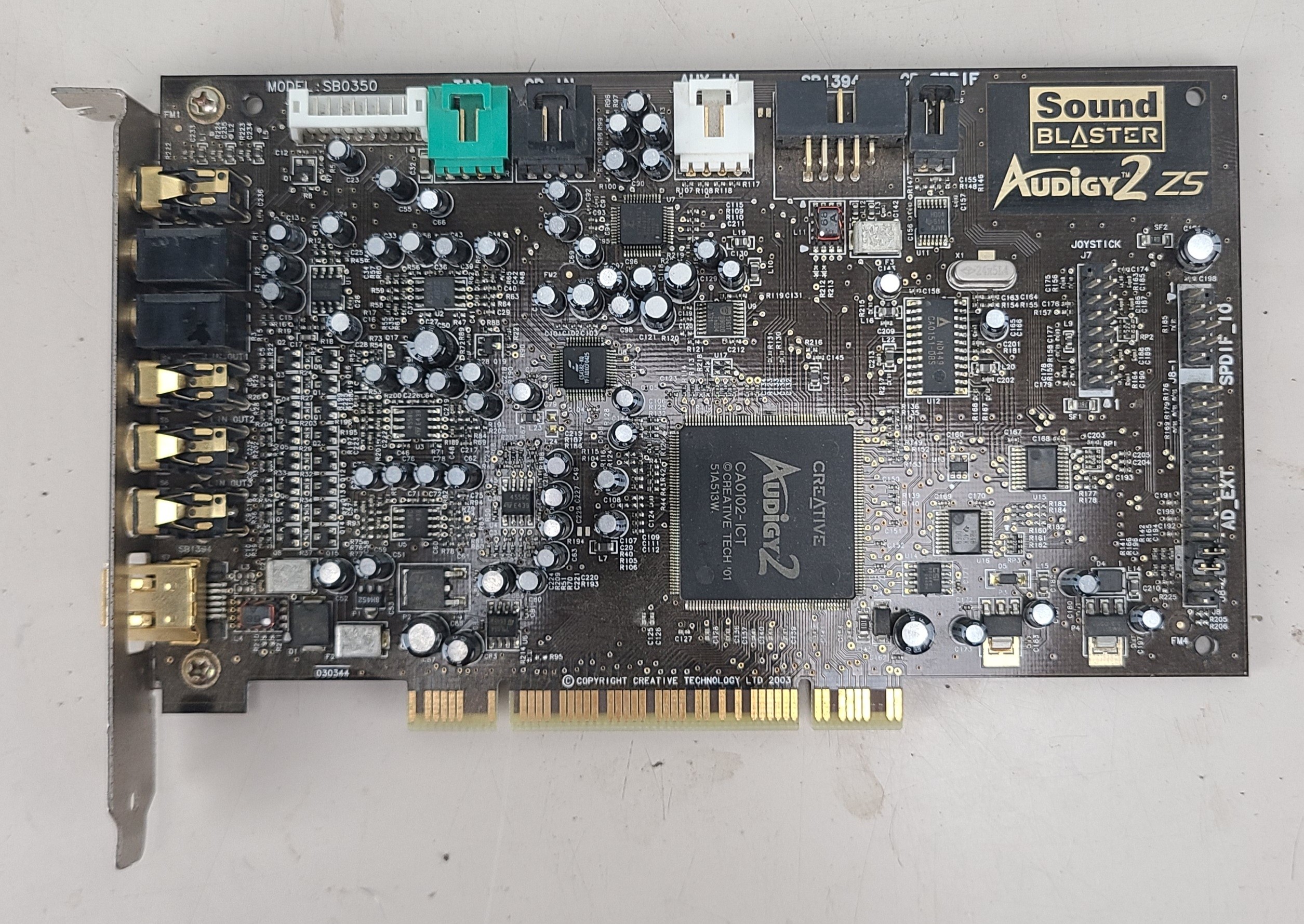Creative Labs Sound Blaster Audigy2 ZS SB0350 PCI Audio Card