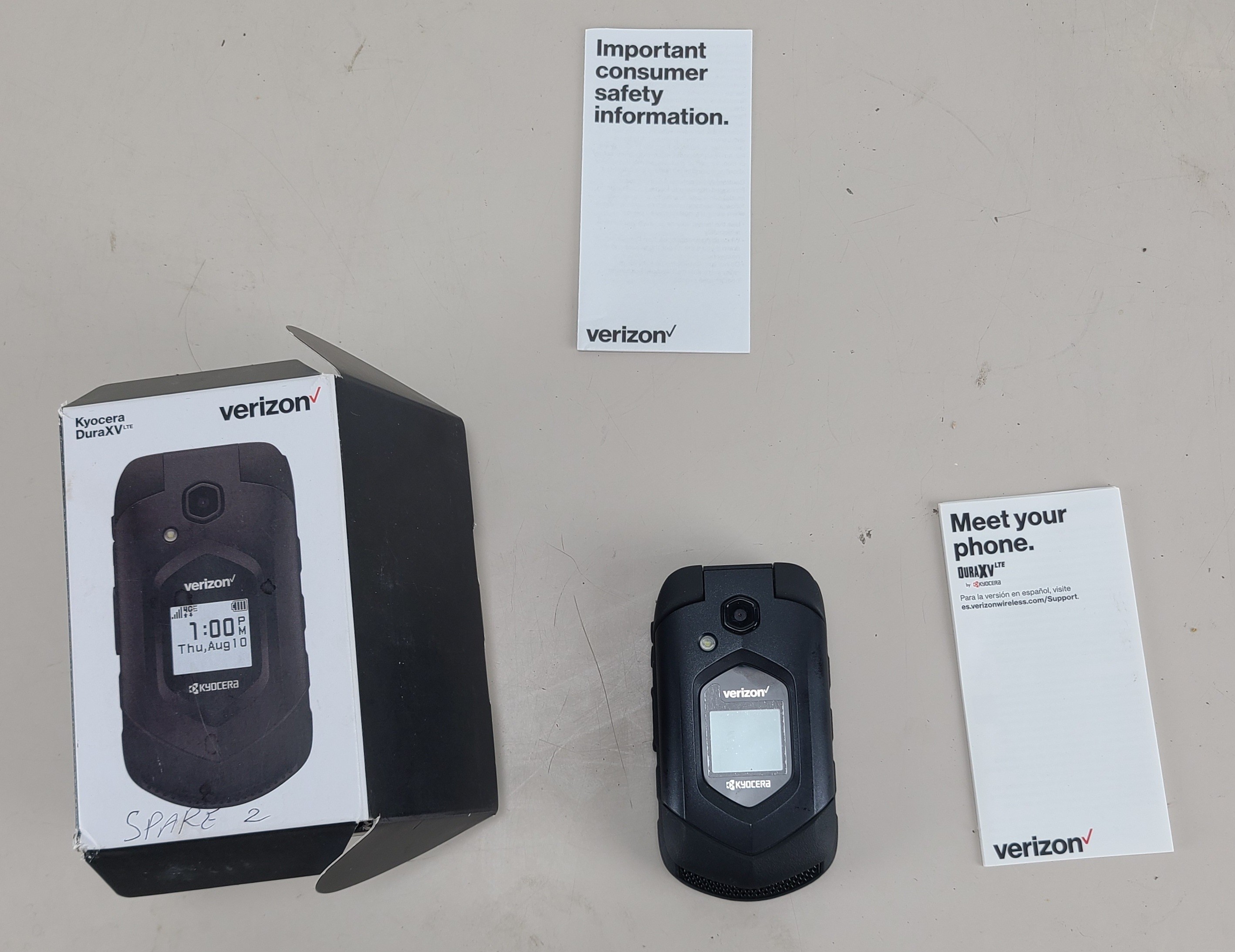Verizon Kyocera DuraXV E4610 16GB Black Verizon Locked