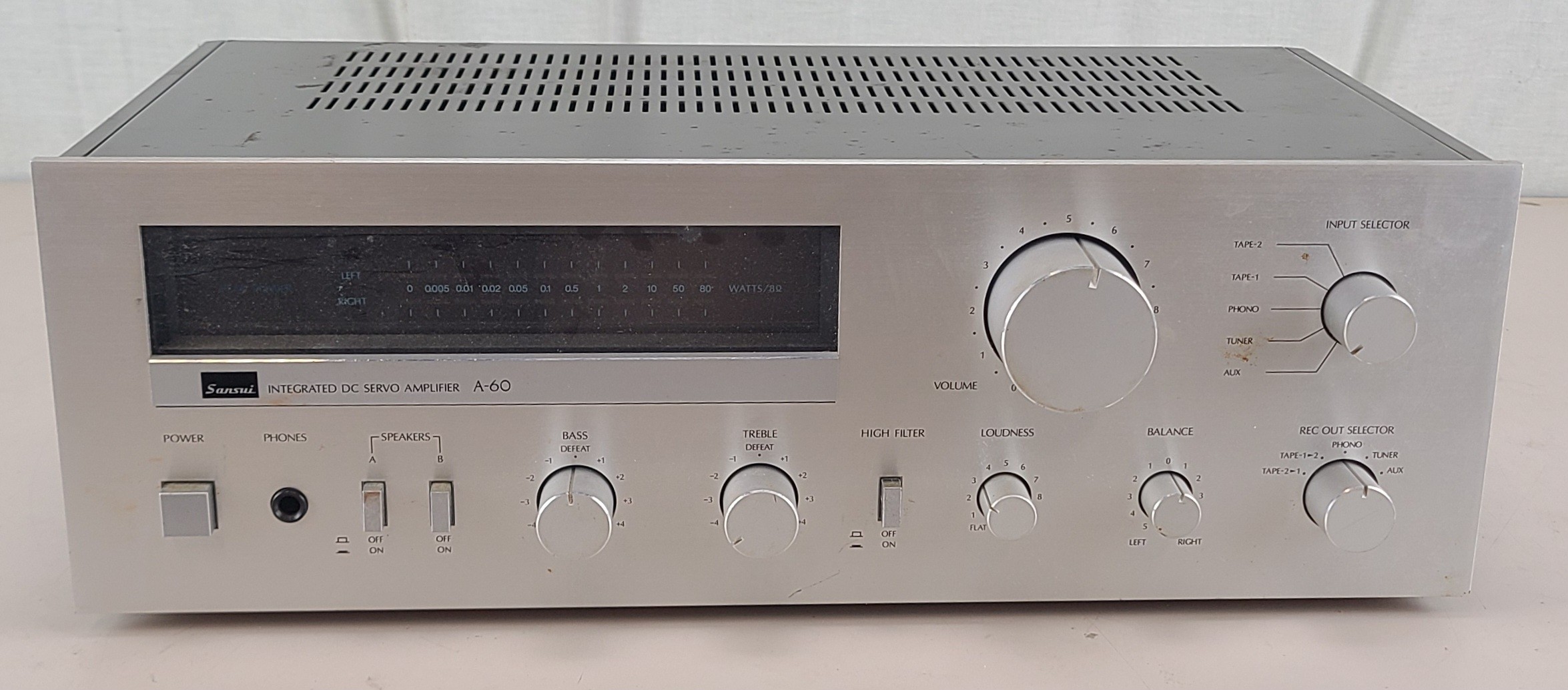 FOR PARTS Sansui A-60 Integrated DC Servo Amplifier