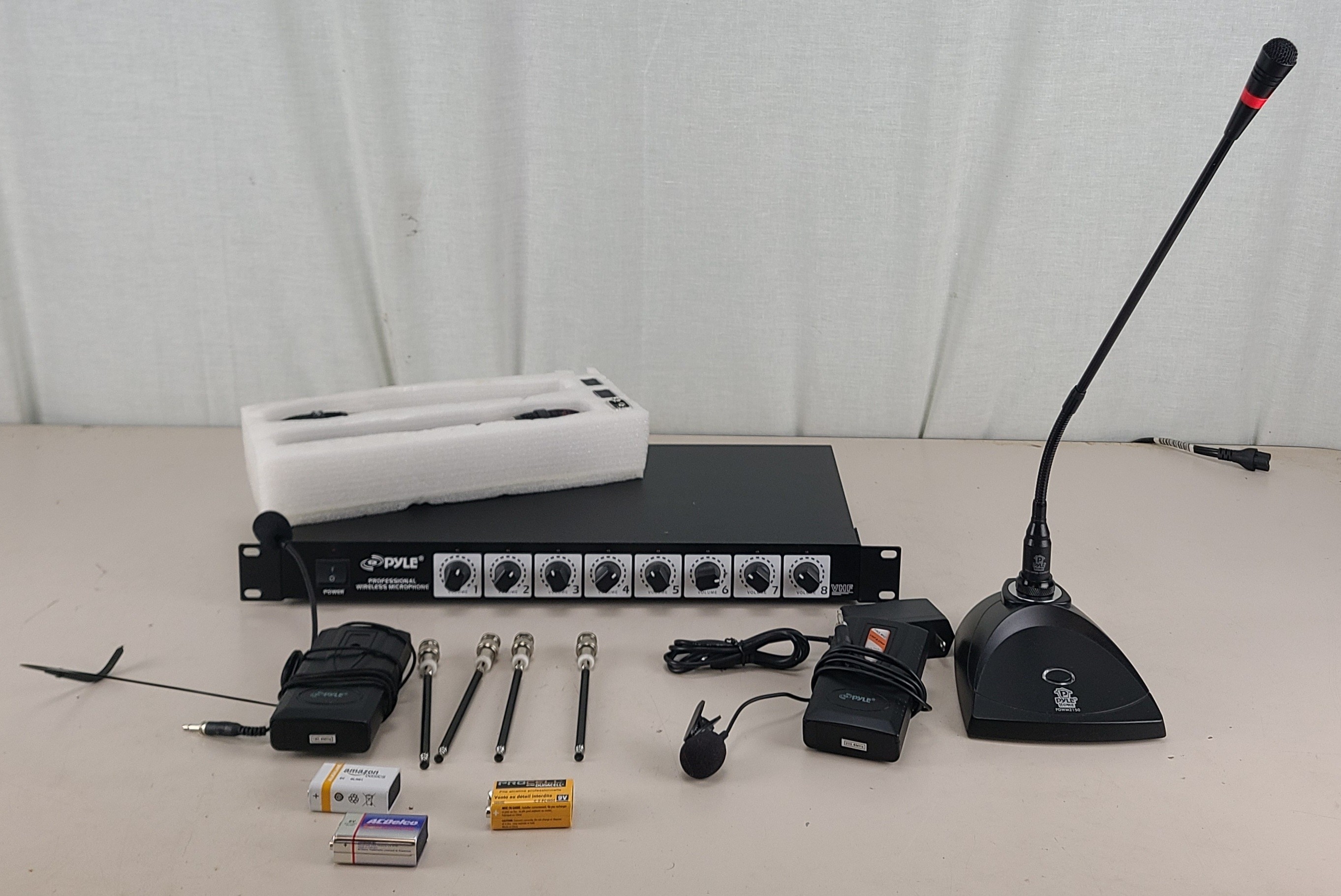 Pyle PDWM8700 8 Channel Wireless Microphone System