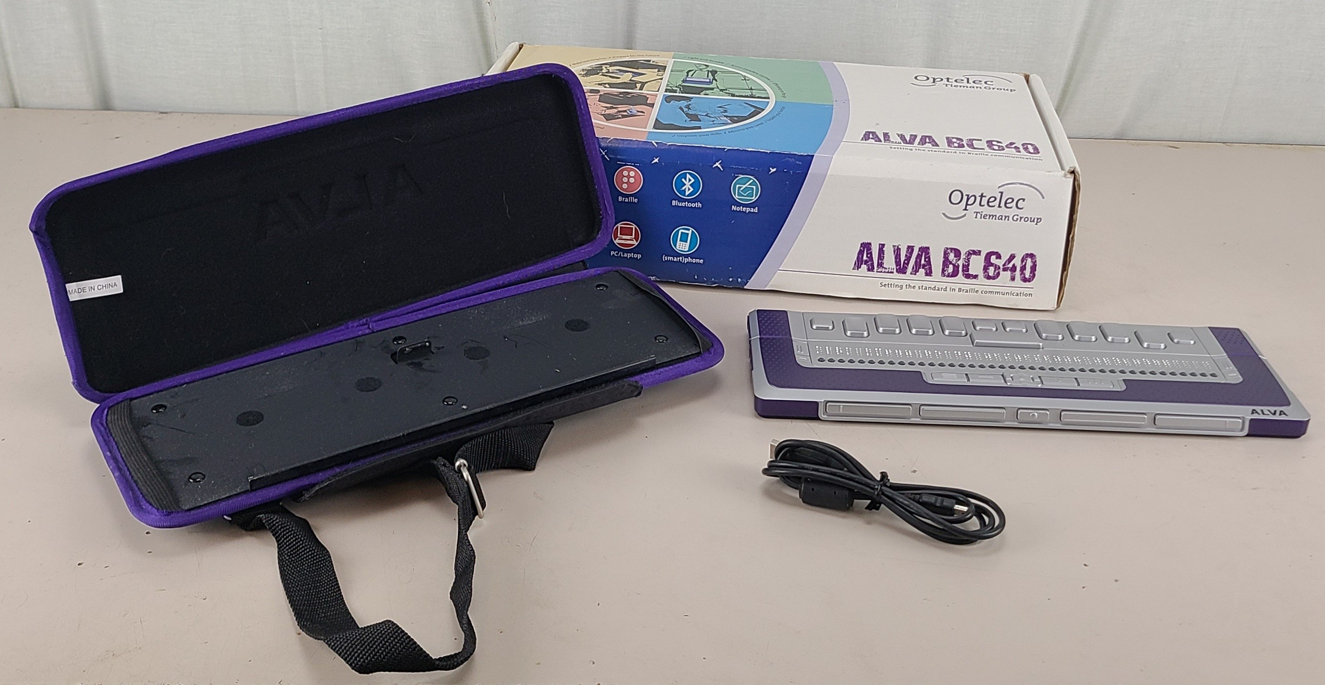 Optelec Alva BC640 Comfort Braille Display Notetaker & Keyboard