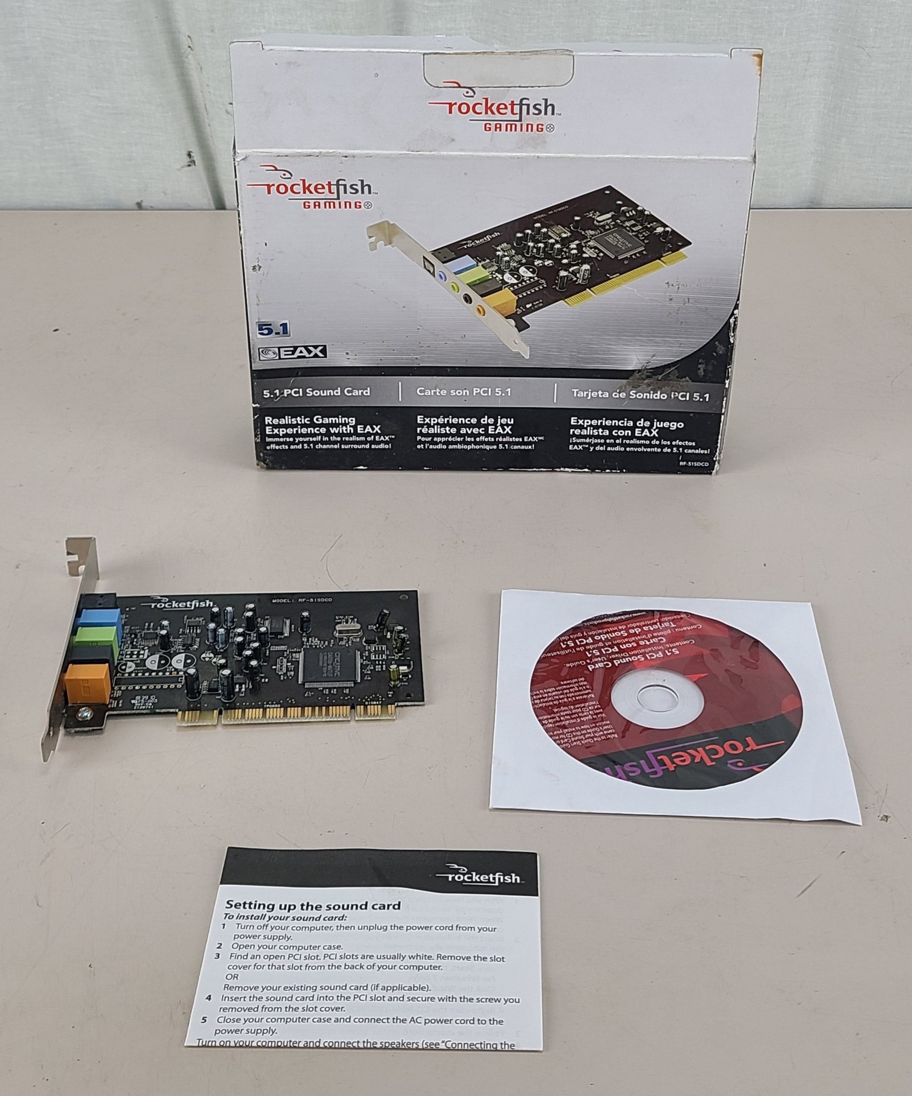 Rocketfish Gaming RF-51SDCD 5.1 PCI Sound Card
