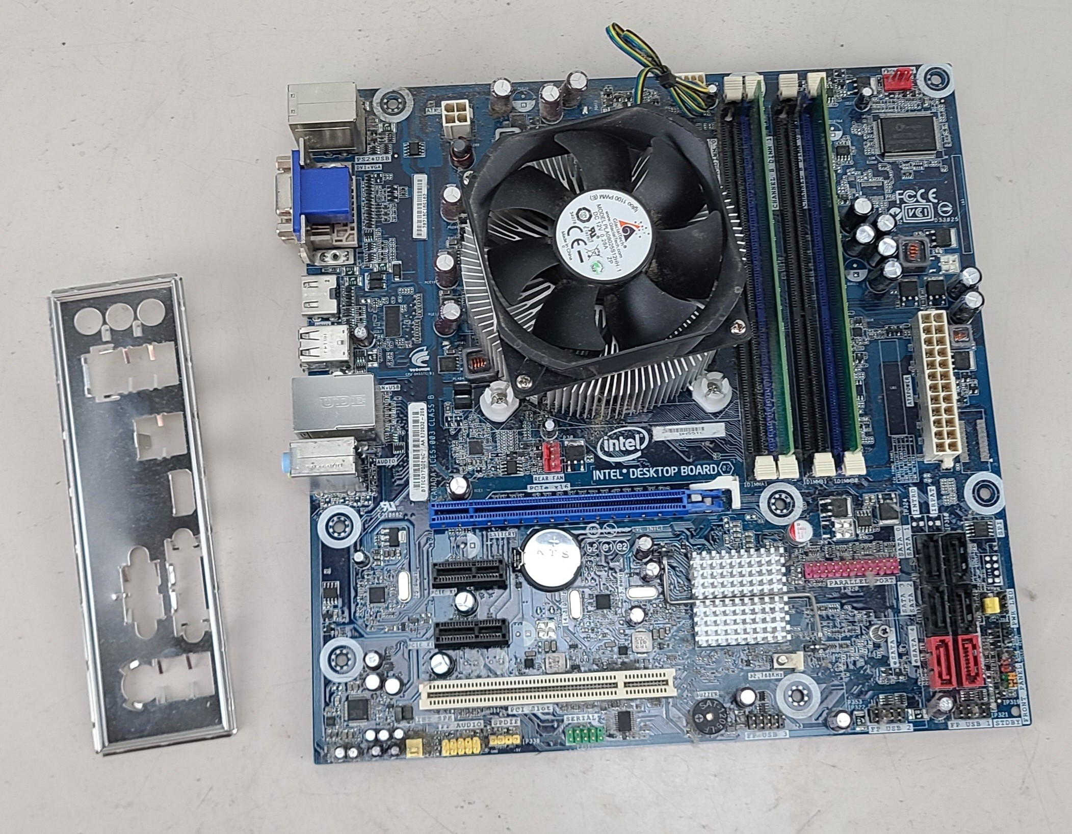 Intel DQ57TM Intel Socket LGA1156 DDR3 mATX Desktop Motherboard +IO Shield Plate