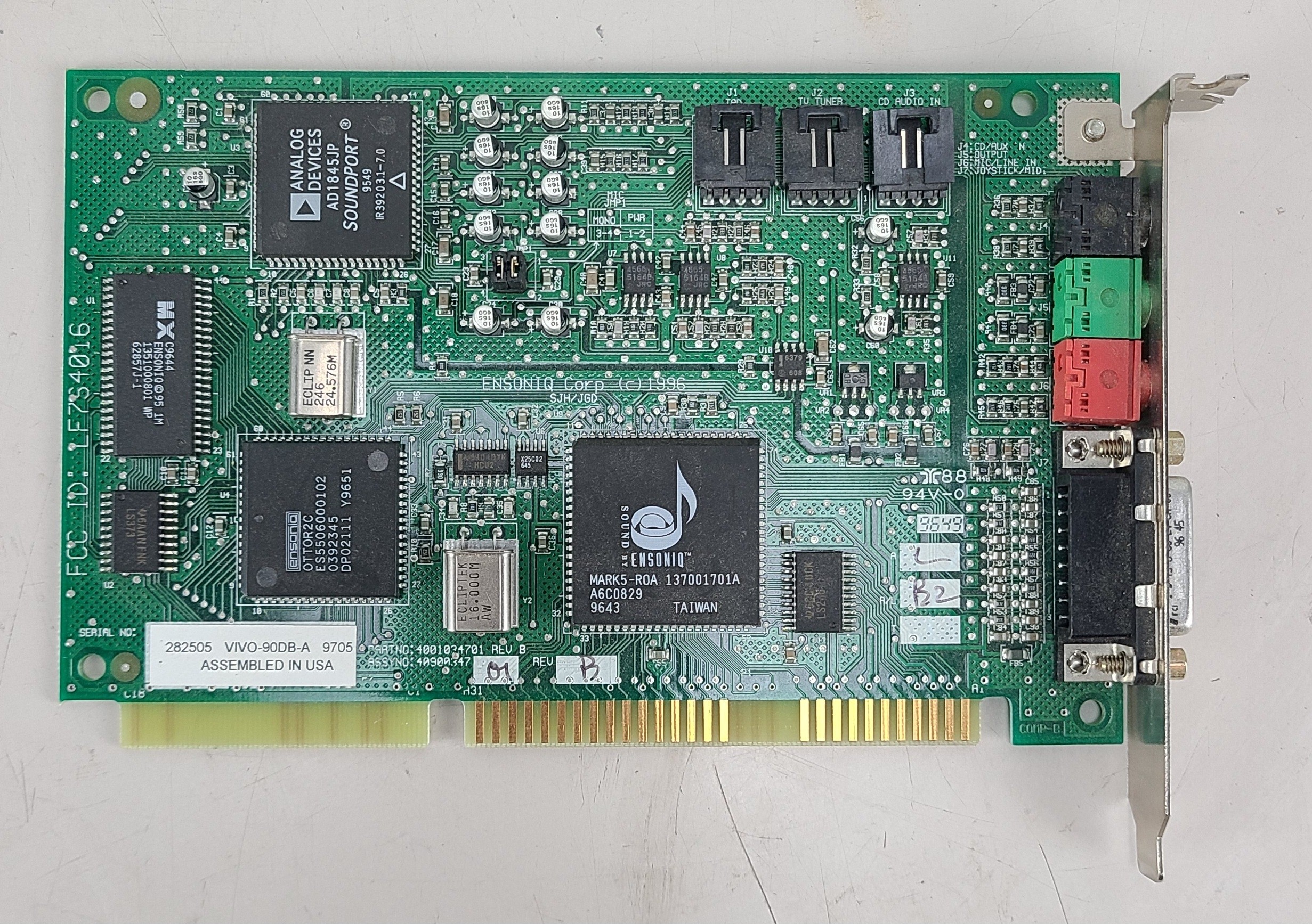 Ensoniq ISA Sound Card VIVO-90DB-A
