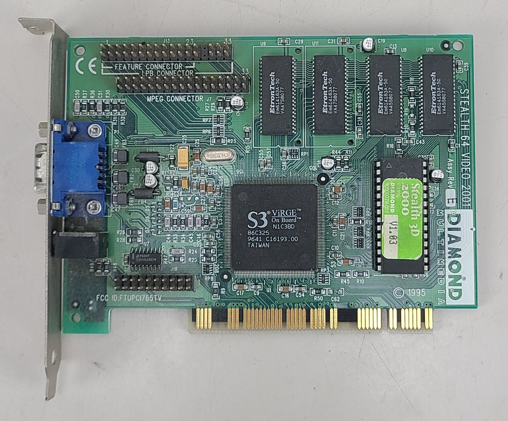 Diamond Multimedia Stealth 3D 2000 S3 Virge Video Card