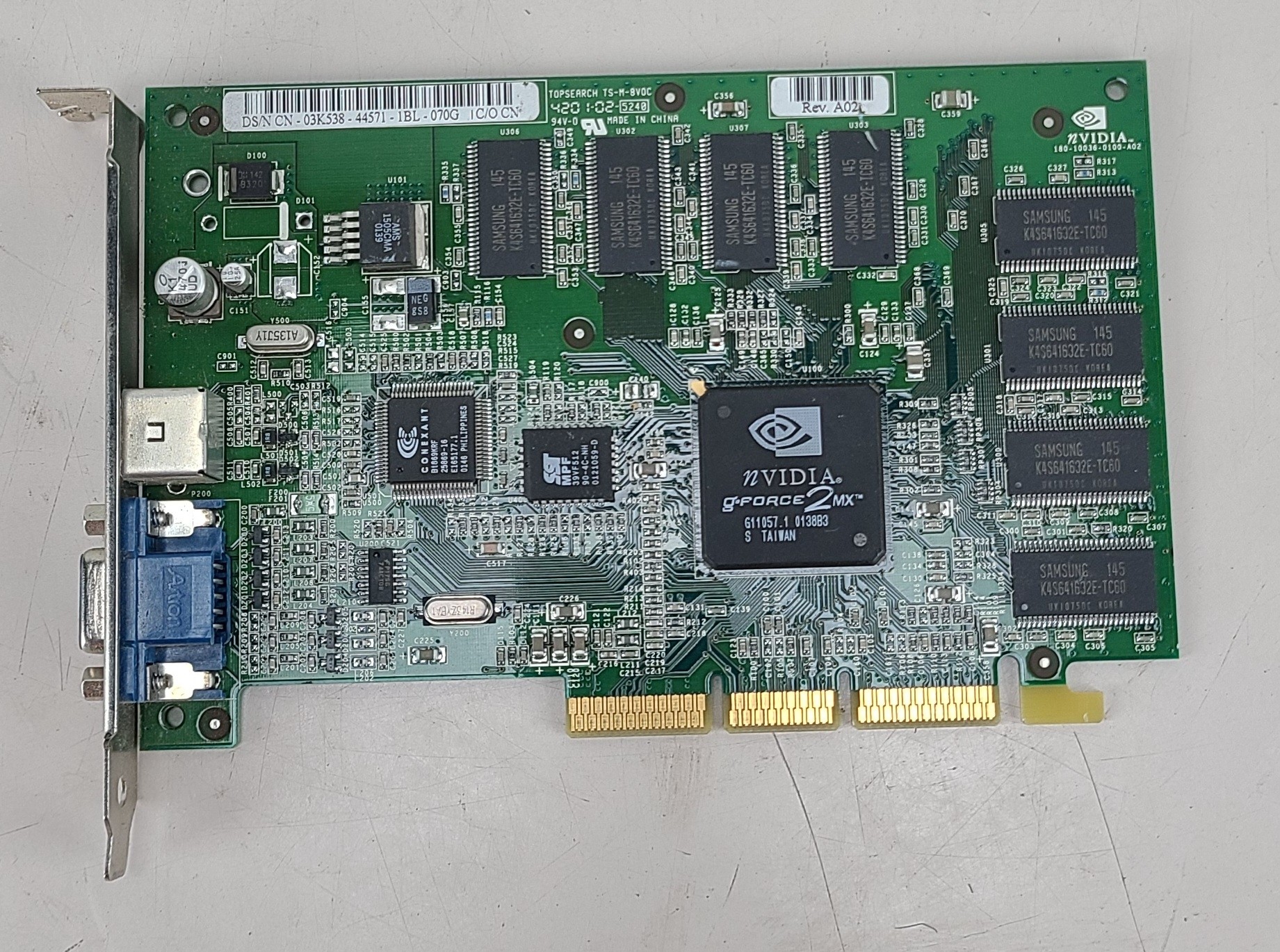 Dell NVidia GeForce2 MX AGP VGA 64MB Video Card 03K538