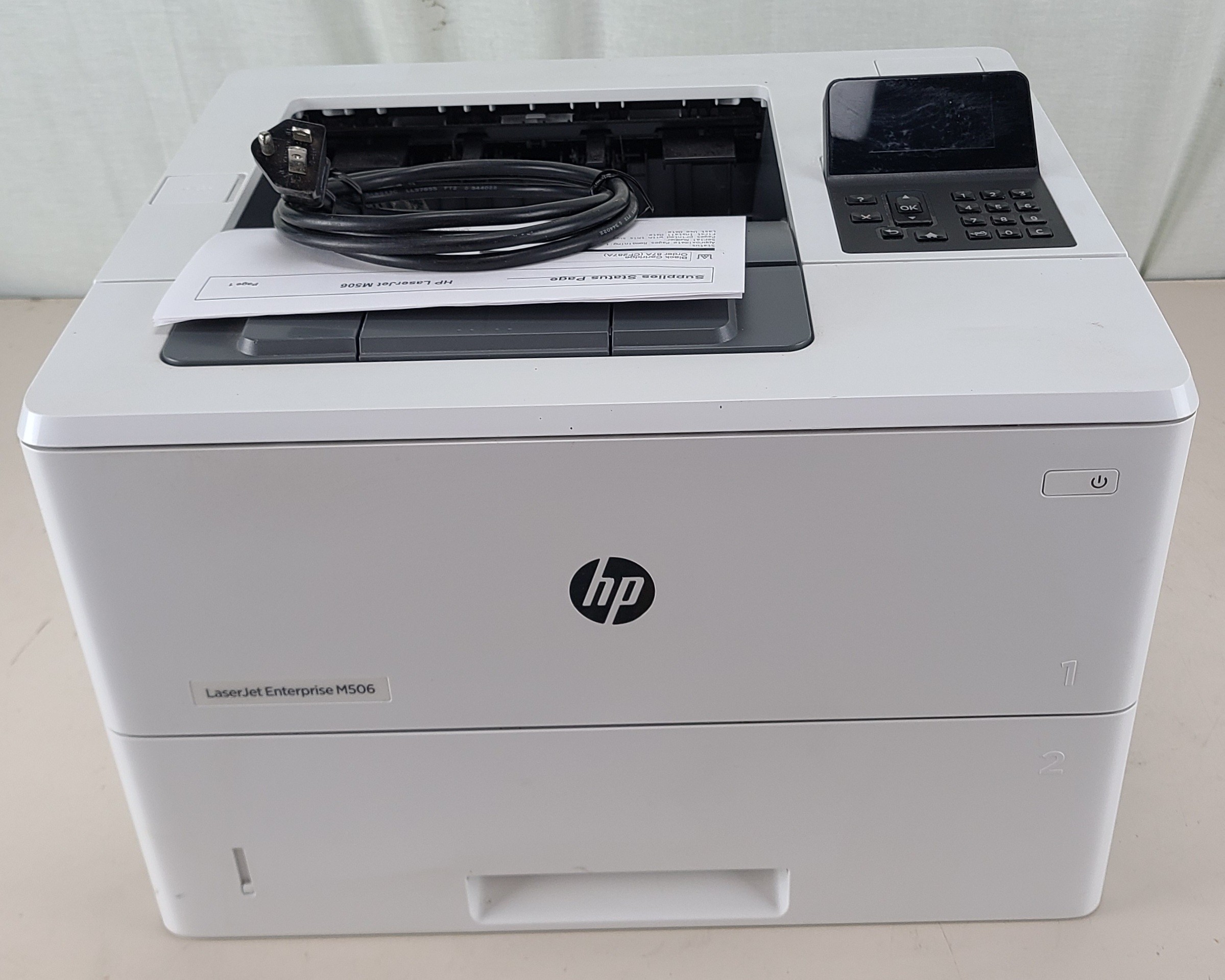 HP LaserJet Enterprise M506dn F2A69A Printer 512MB Page Count 79,496