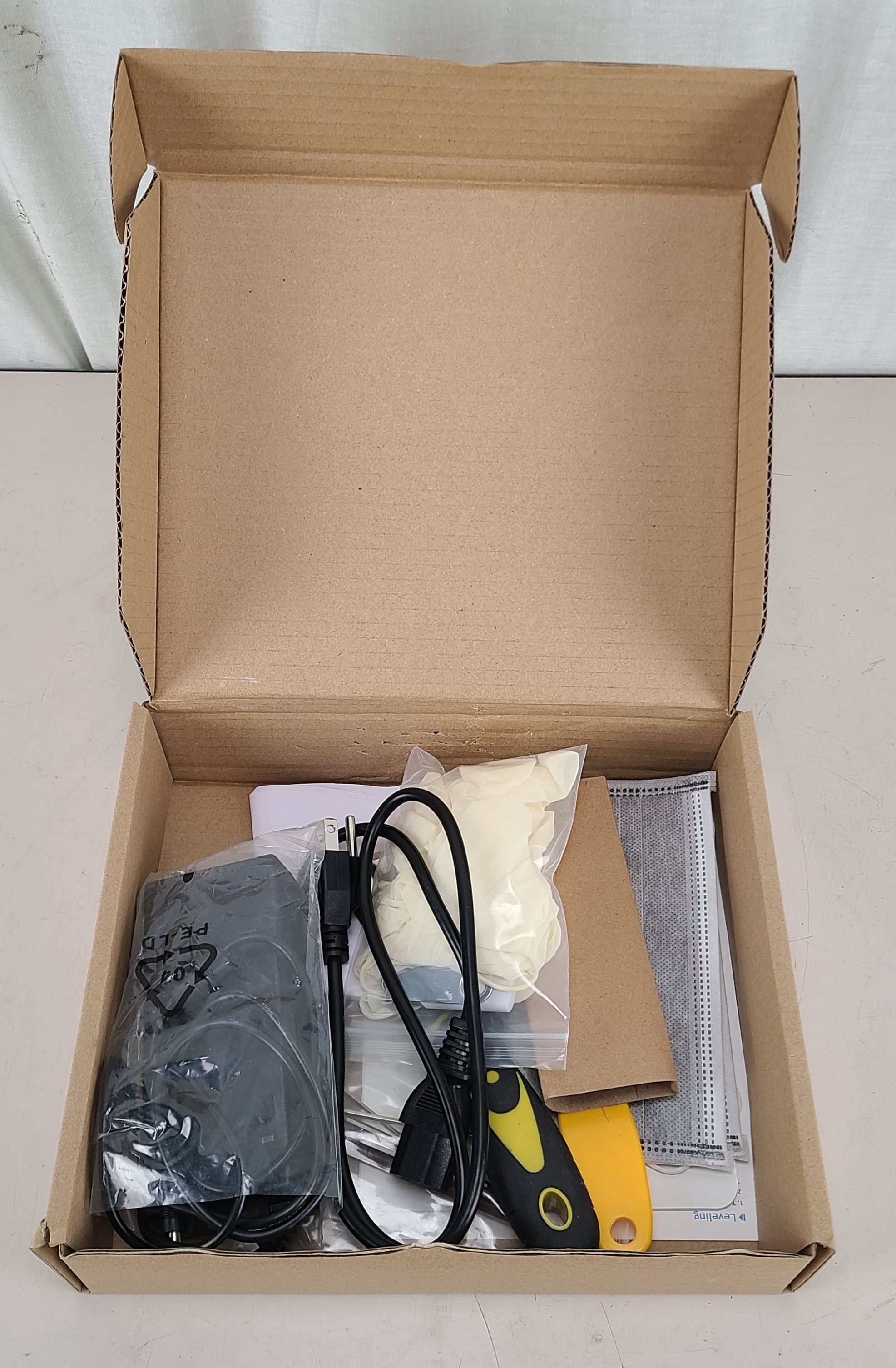 Open Box Complete Elegoo Saturn Accessory Kit w/ Power Adapter