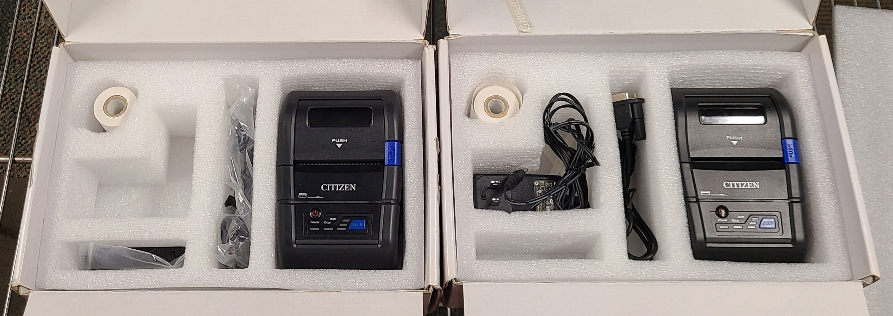Lot of 2 Citizen Thermal CMP-20 Mobile Printer