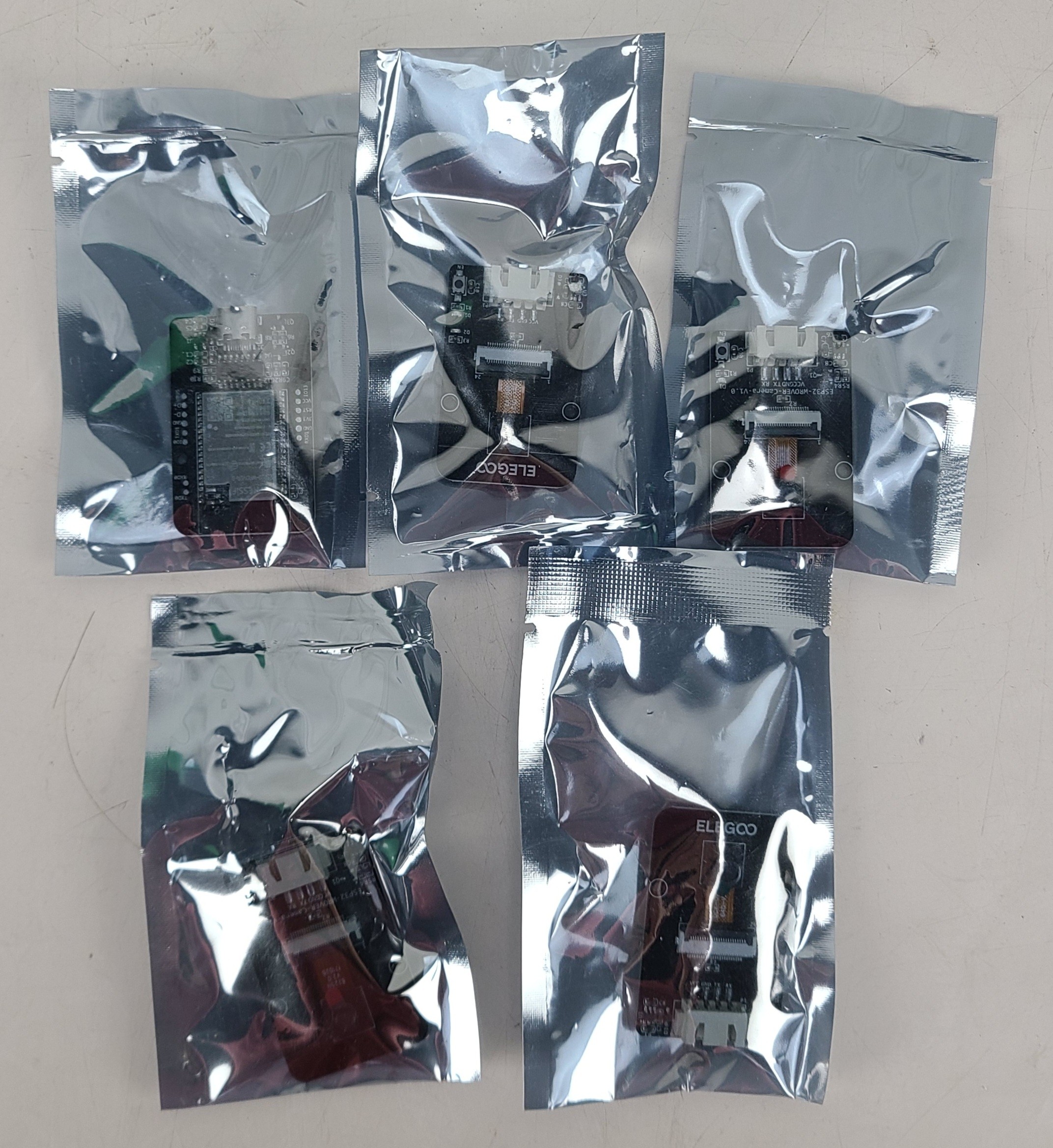 Lot of 5 NEW Elegoo ESP32-WROVER Camera V1.5 Development Board Type C