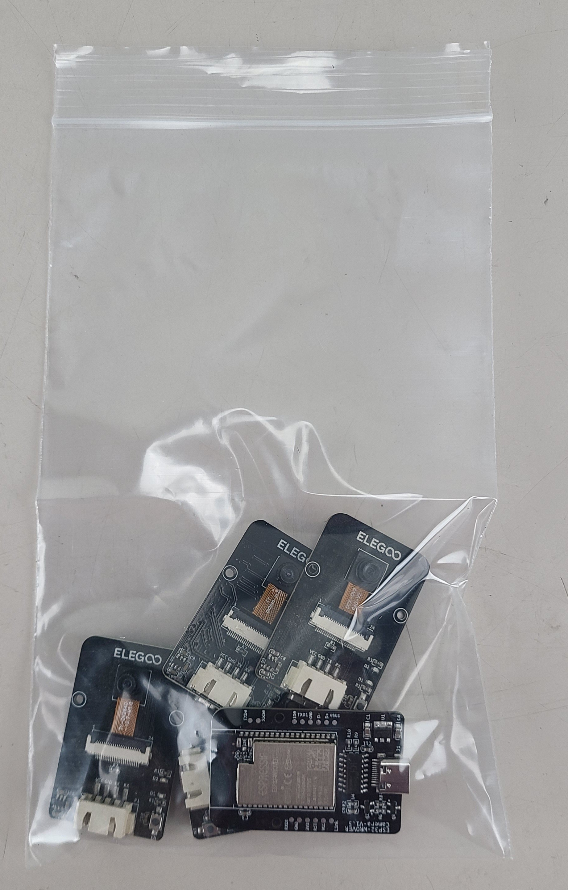 Lot of 5 NEW Open Box Elegoo ESP32-WROVER Camera V1.5 Development Board Type C