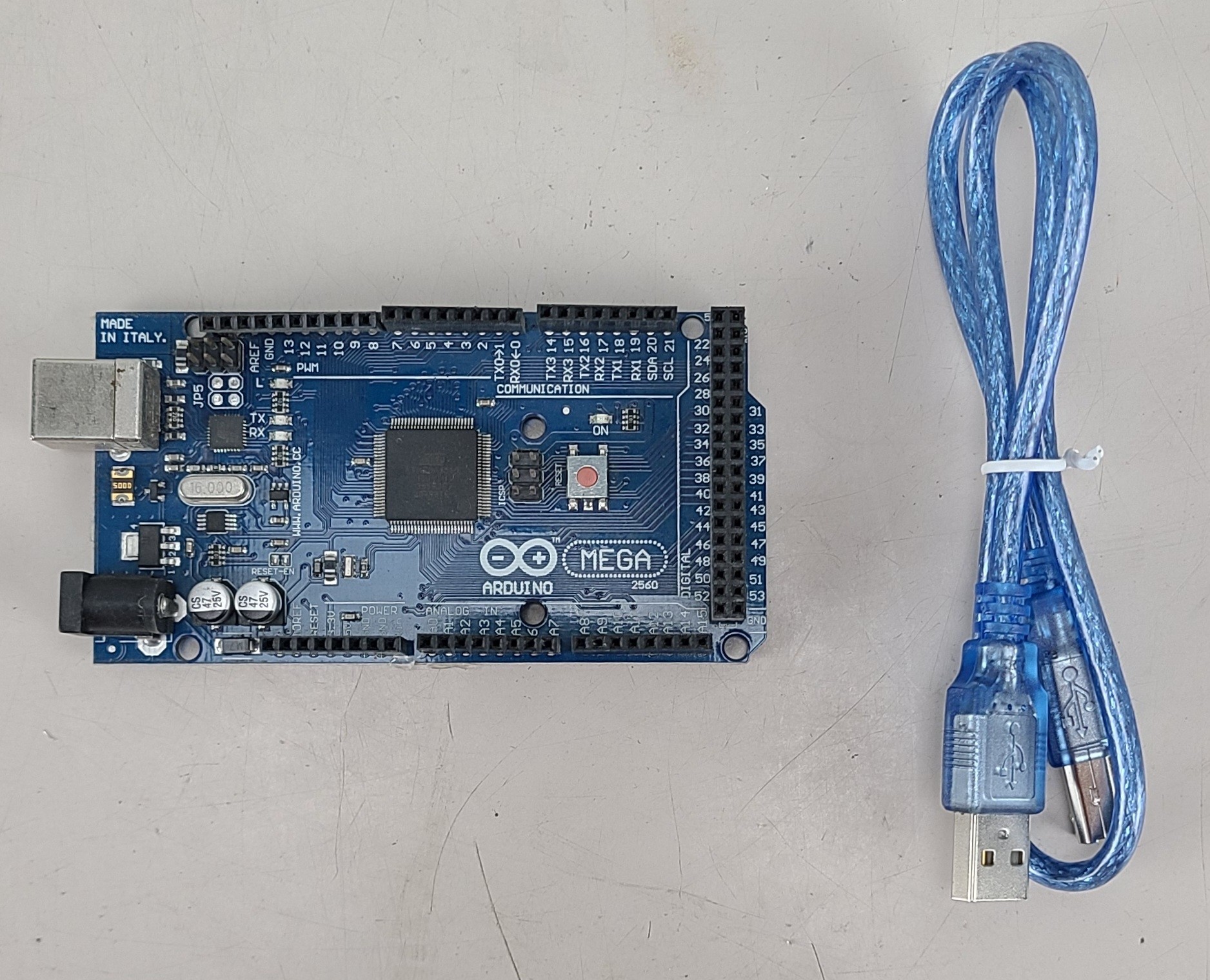 Used Arduino MEGA2560 R3 w/ USB Type B Cable