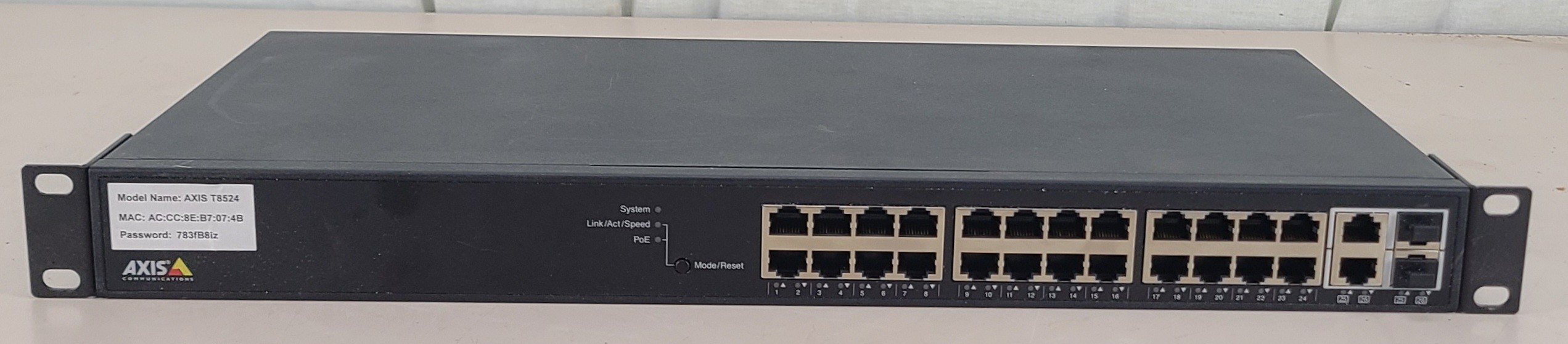 Axis T8524 24 Port PoE+ Network Switch