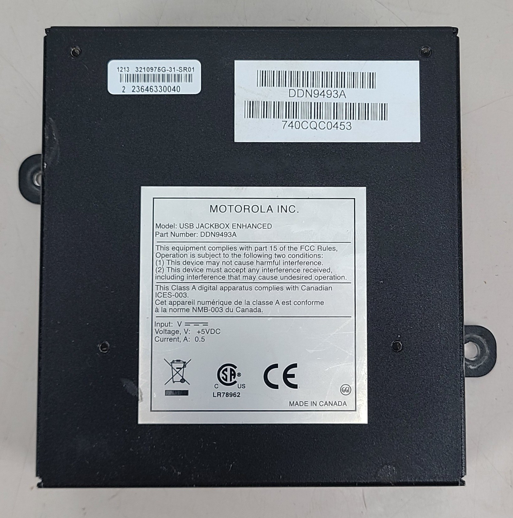 Motorola DDN9493A Enhanced USB Jackbox Headset Console