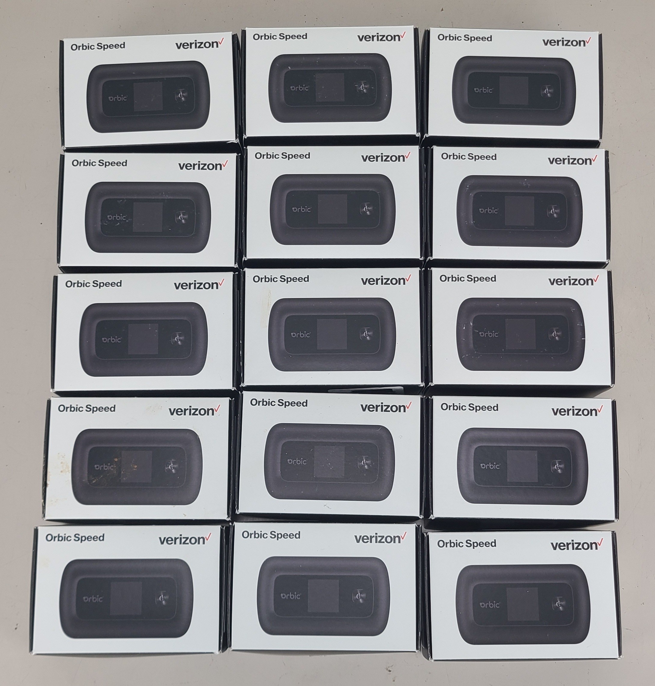 Lot of 15 Verizon Orbic Speed Mobile Hotspot Black ORB400LBVZRT