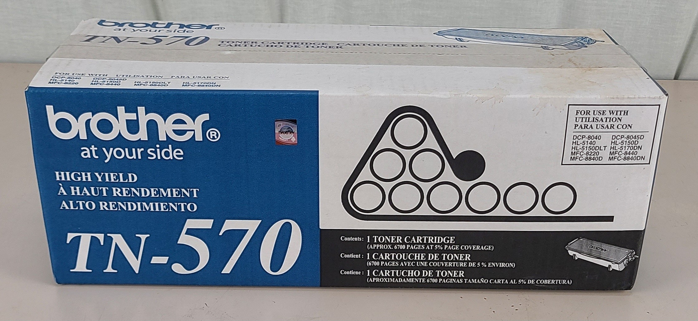 Genuine NEW Brother TN-570 High Yield Black Toner Cartridge