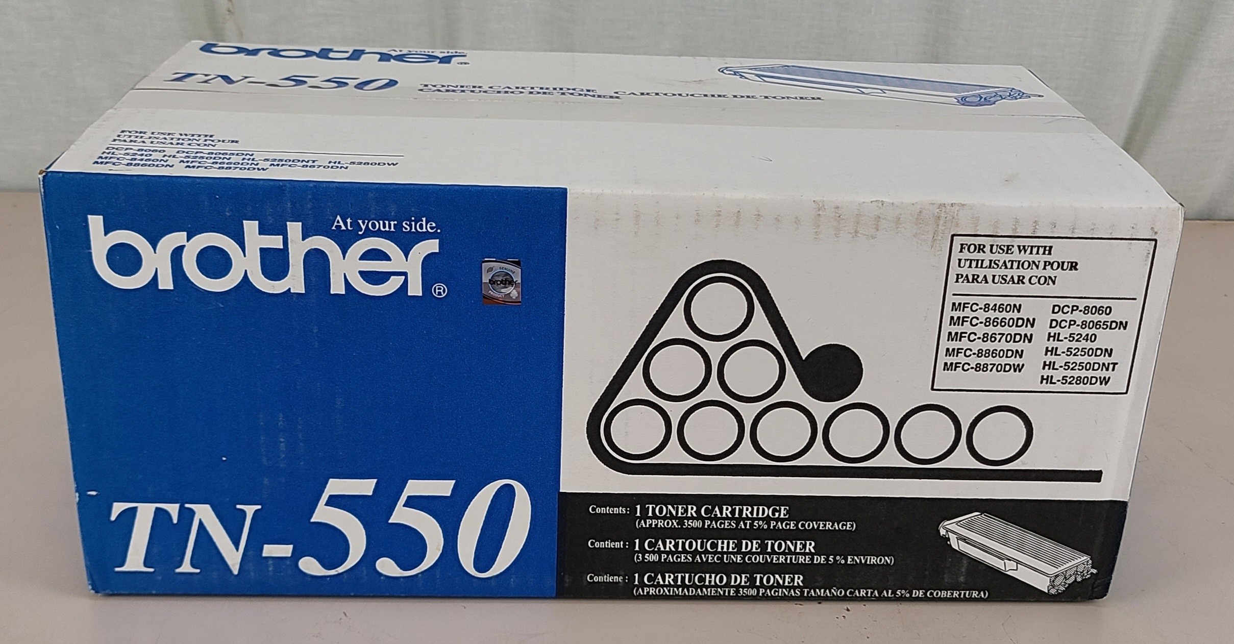 Genuine NEW Brother TN-550 High Yield Black Toner Cartridge