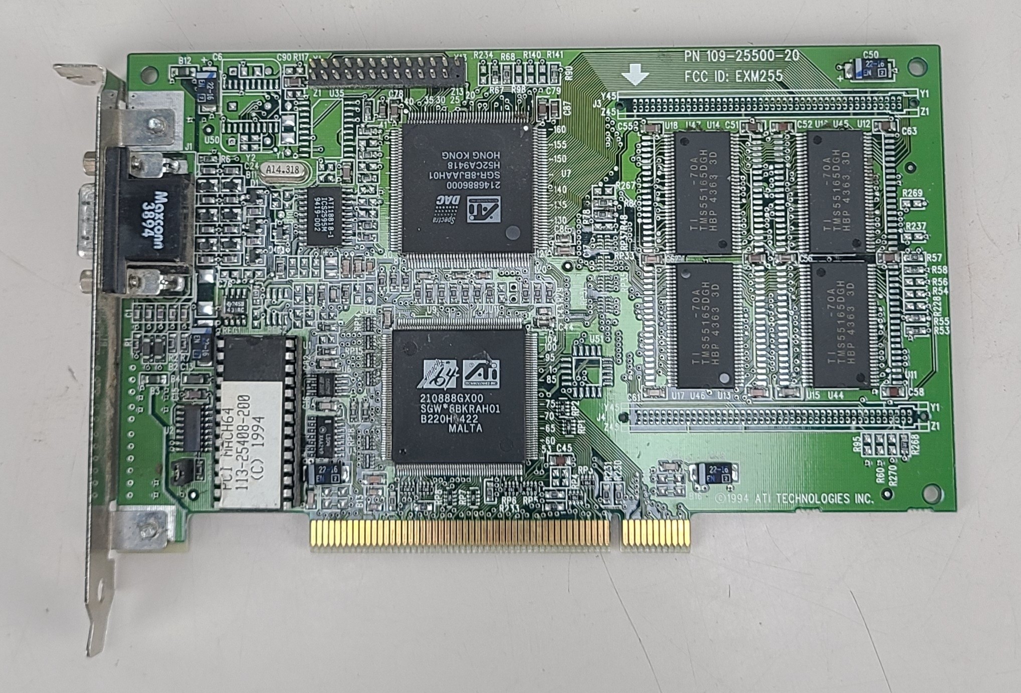 Vintage ATI Mach64 GX 4MB PCI Video Card