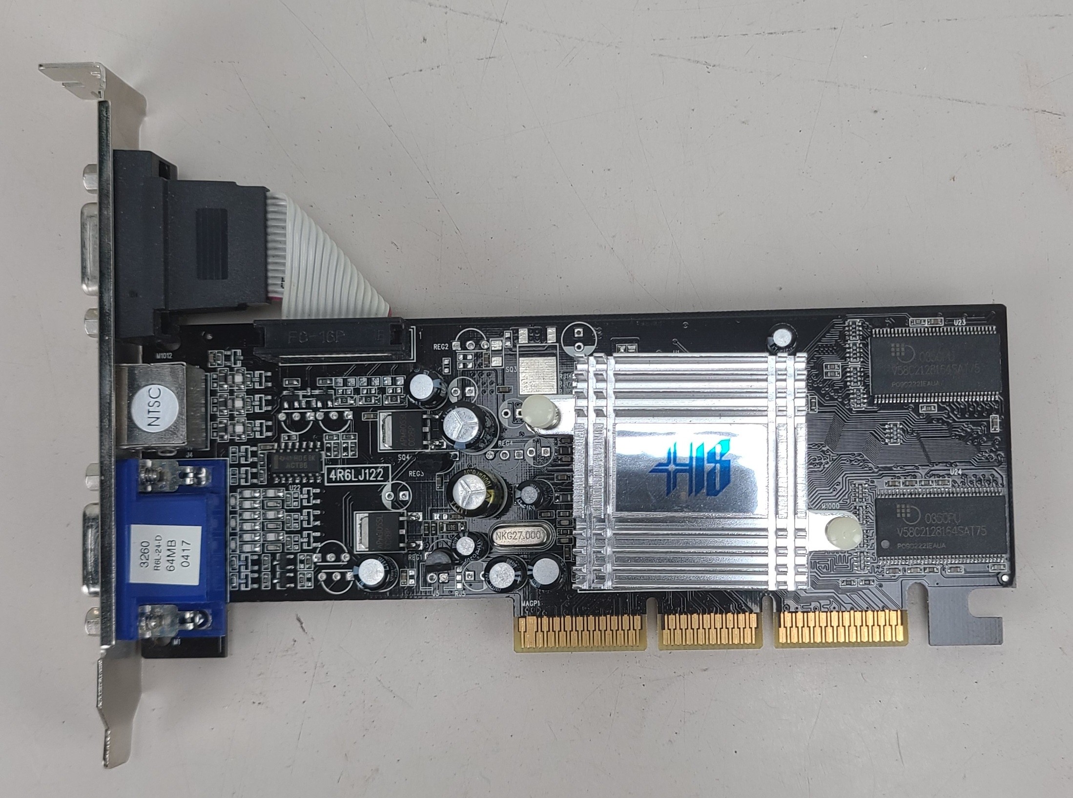 HIS 4R6LJ122 Dual VGA ATI Radeon 7000 w/ 64MB AGP Video Card