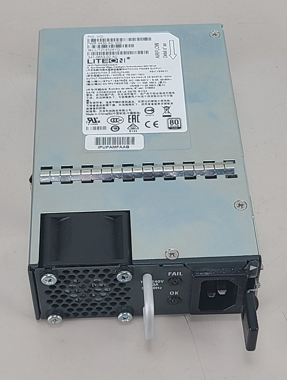 Cisco PWR-4430-AC 341-0653-01 400W Power Supply