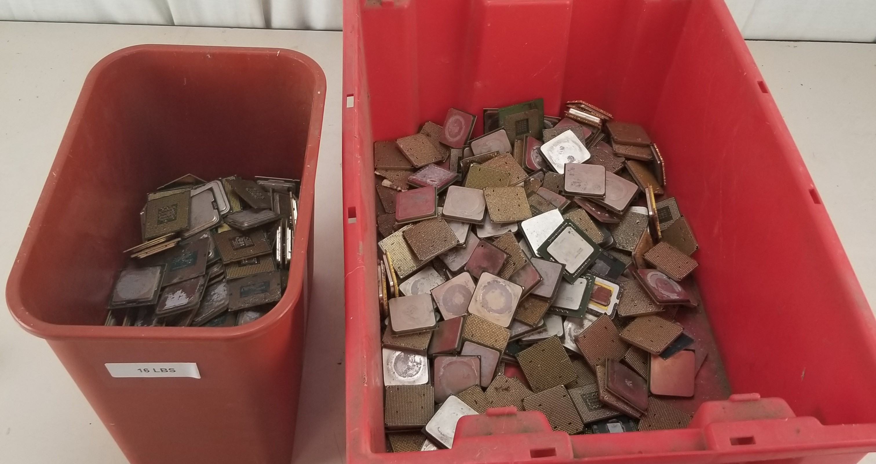 31 Lbs. Mixed Lot of Pinned and Pinless Processors for Scrap Gold Recovery