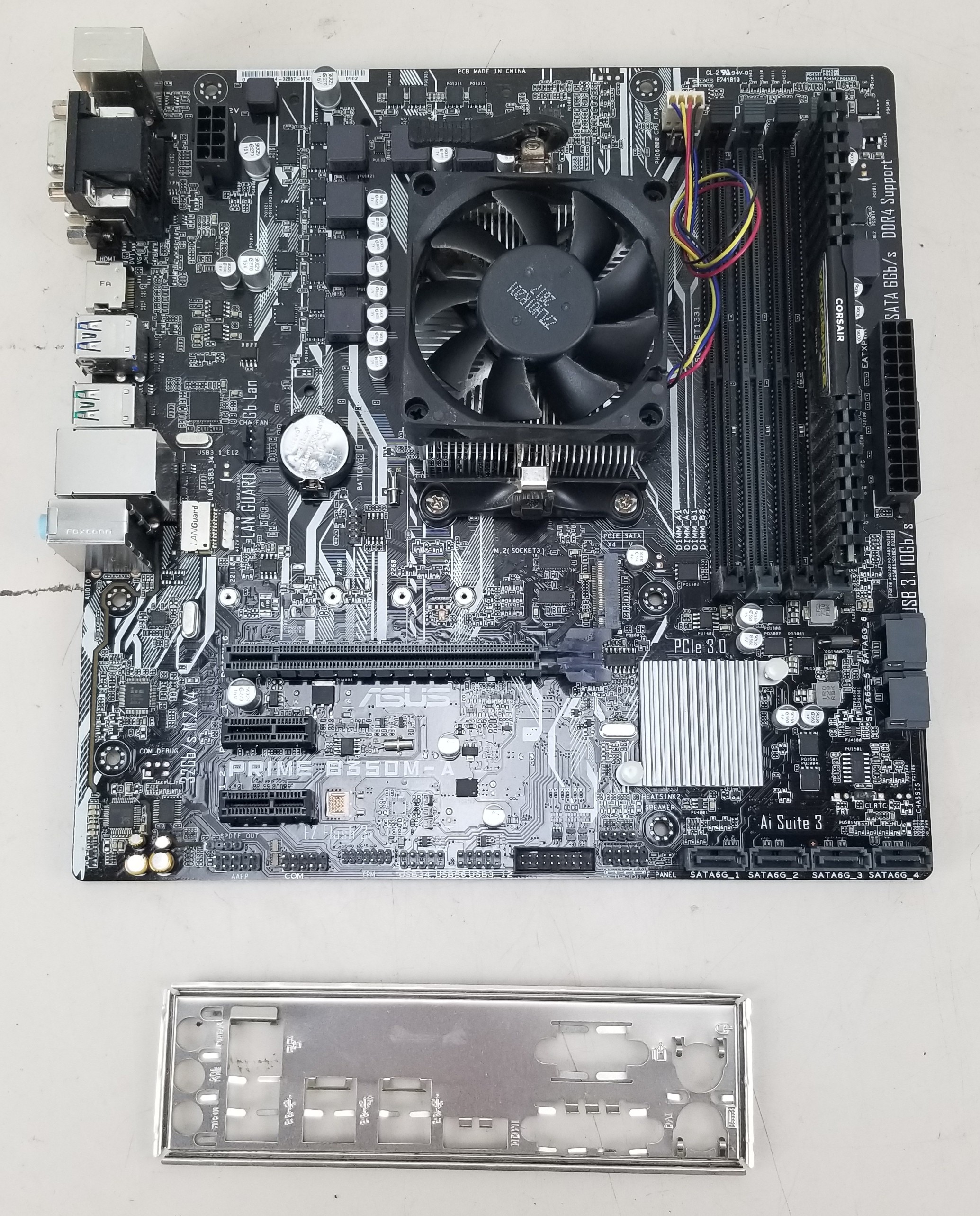 Asus Prime B350M-A Motherboard w/ AMD A8-9600 Radeon R7 + 8GB Vengeance DDR4  