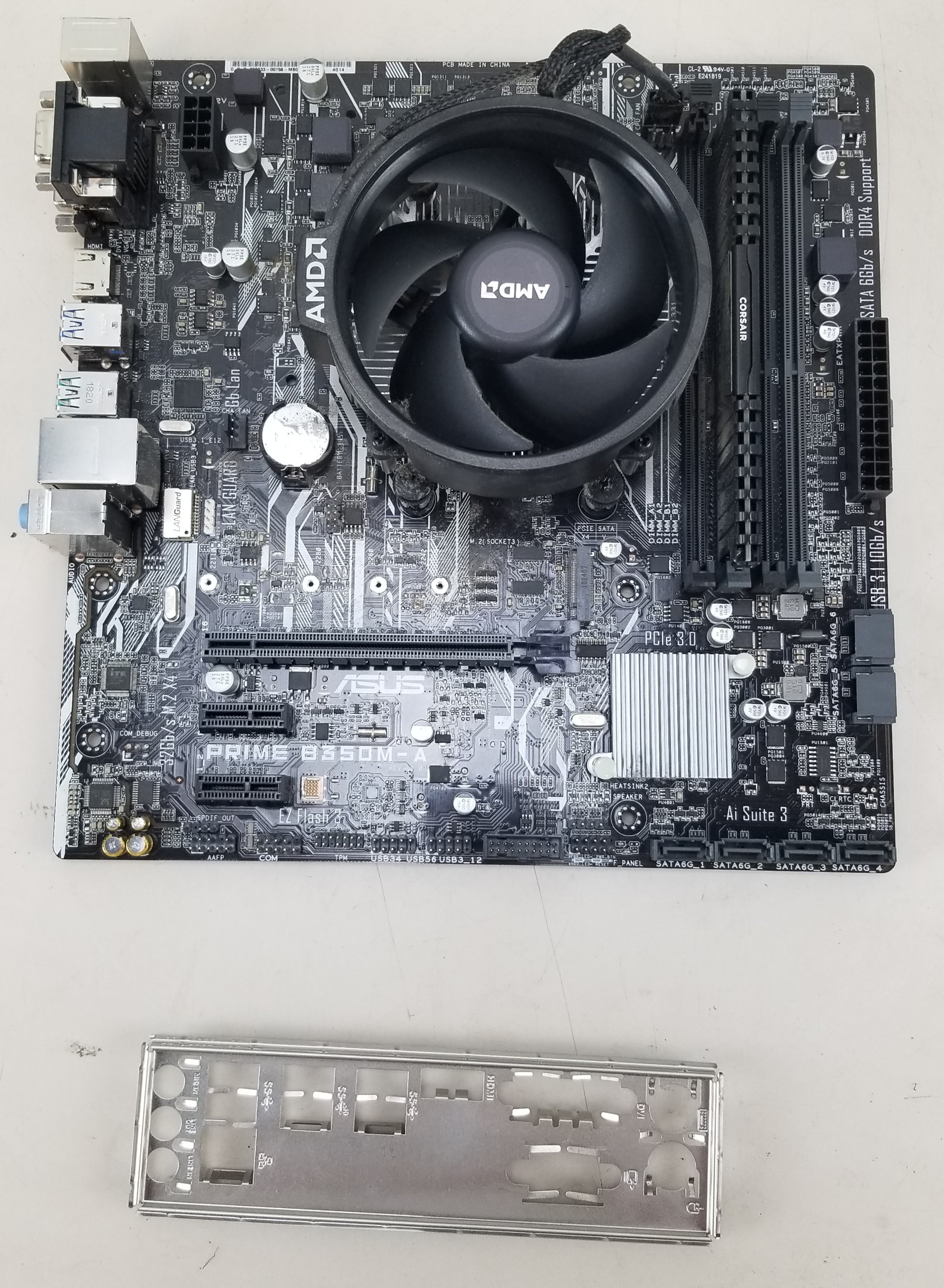 Asus Prime B350M-A Motherboard w/ AMD Ryzen 3 2200G + 8GB Vengeance DDR4  